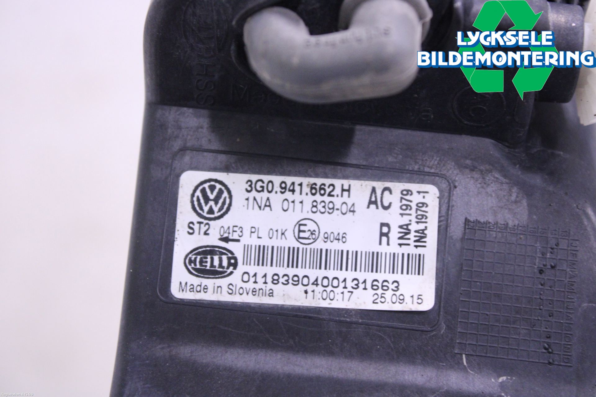 Volkswagen VW PASSAT 15-19 Dimljus-Varselljus Fram