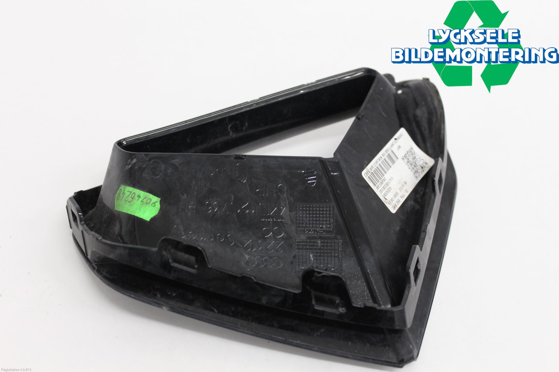 Audi E-TRON, S GE 19- Deflektor Plåt-Plast Kylning