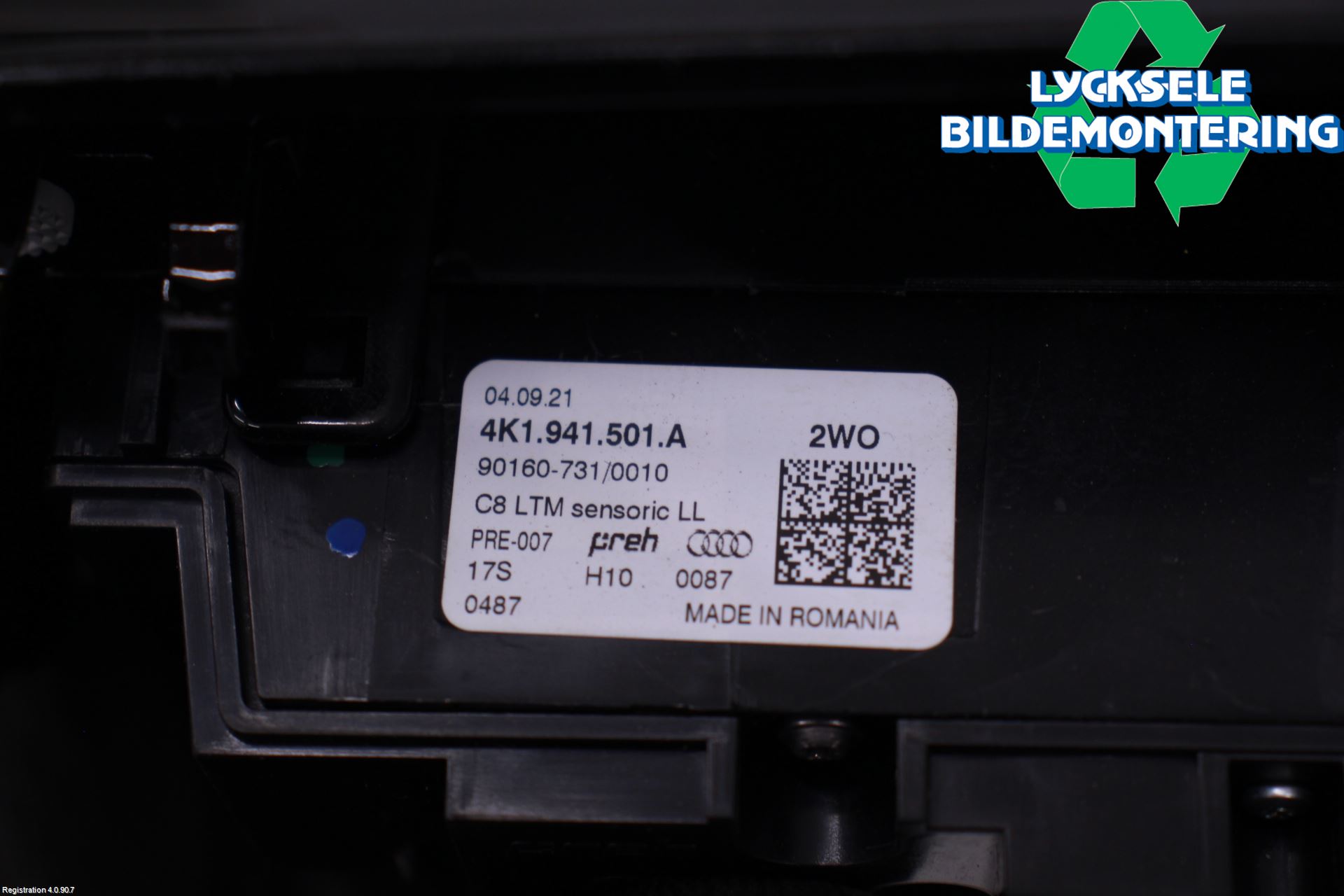 Audi E-TRON, S GE 19- Strömställare Ljus