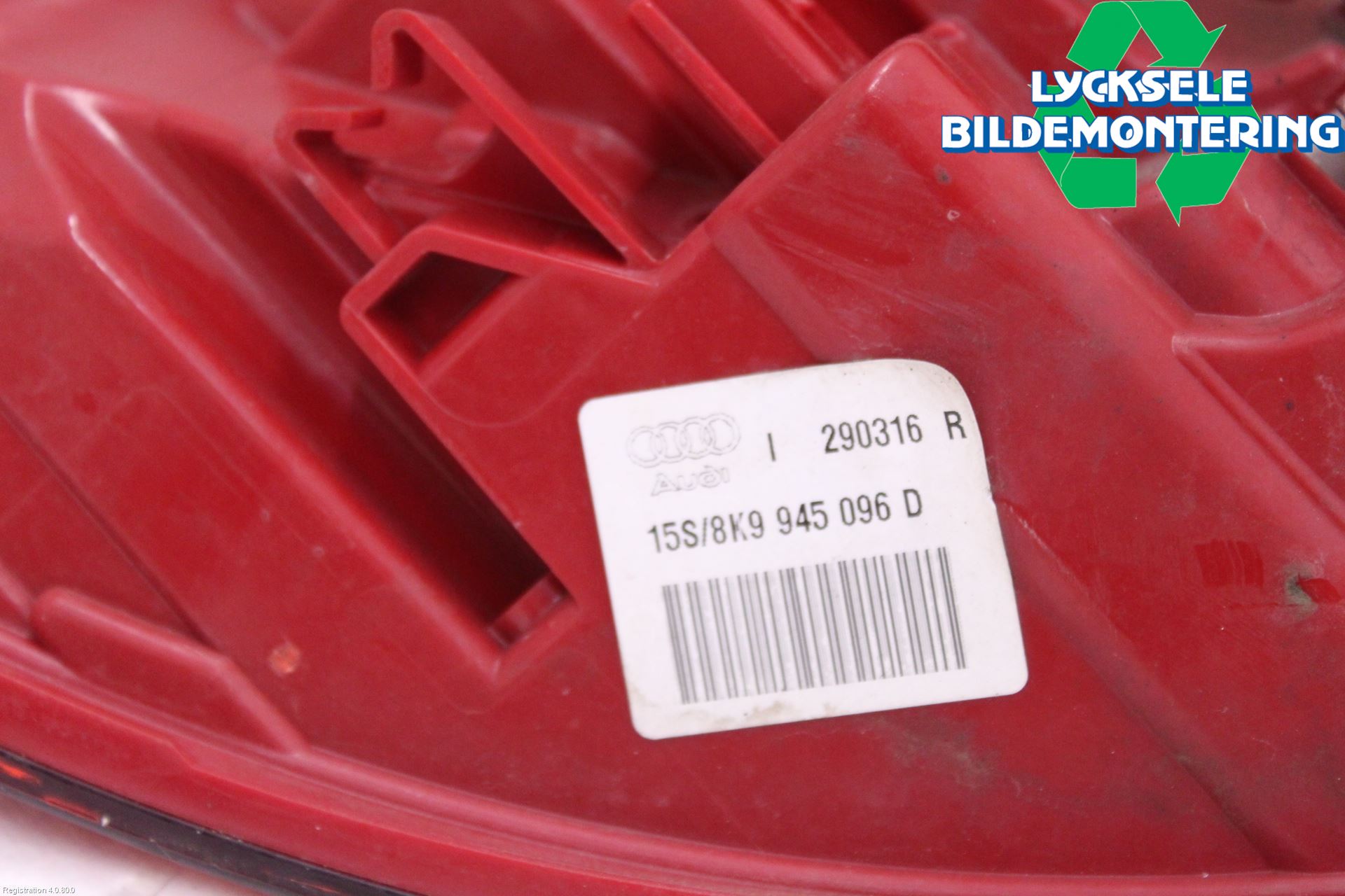 Audi A4 12-15 Bakljus Höger