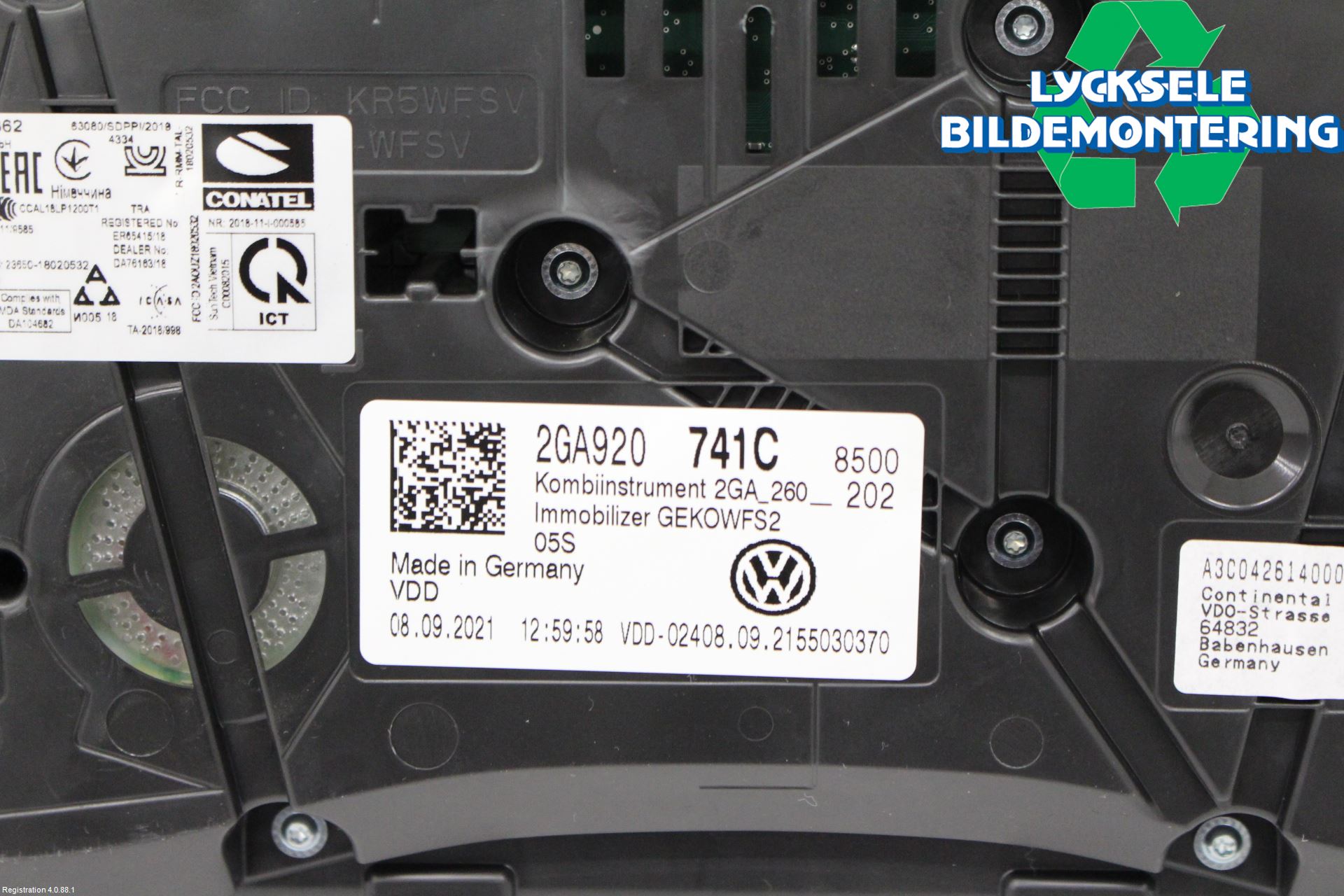 Volkswagen VW T-ROC 18- Instrument Komb