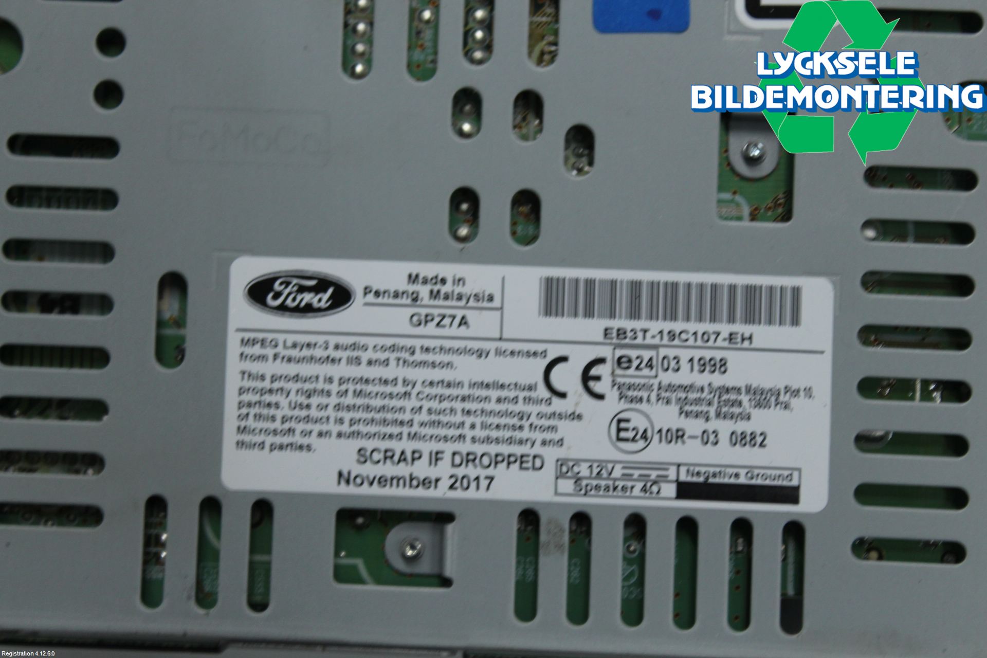 Ford RANGER EU 12-23 Cd Radio - Multimediapanel