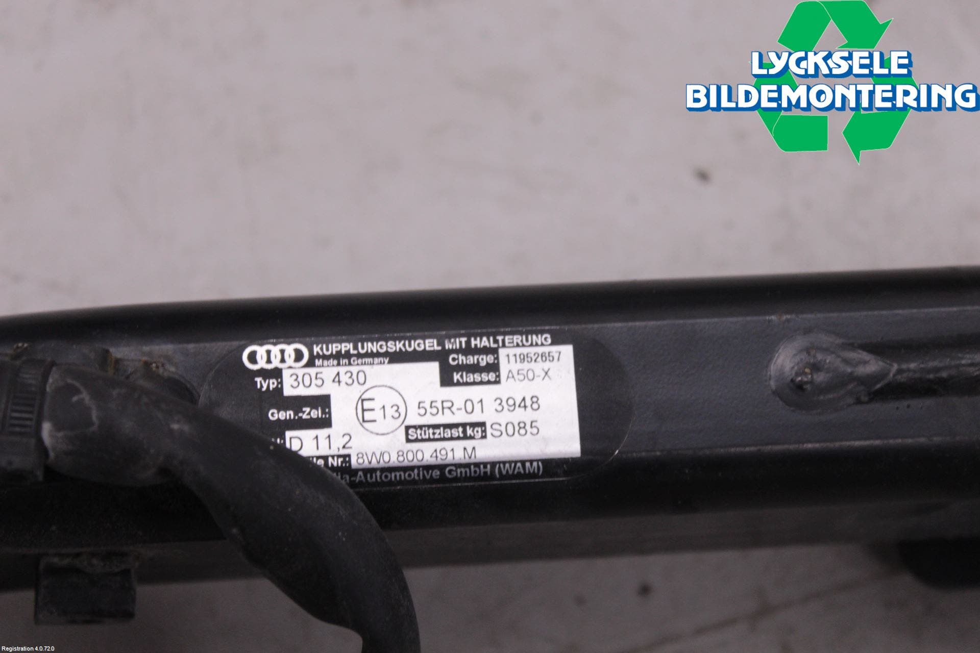 Audi A4/S4 B9 20- Dragkrok