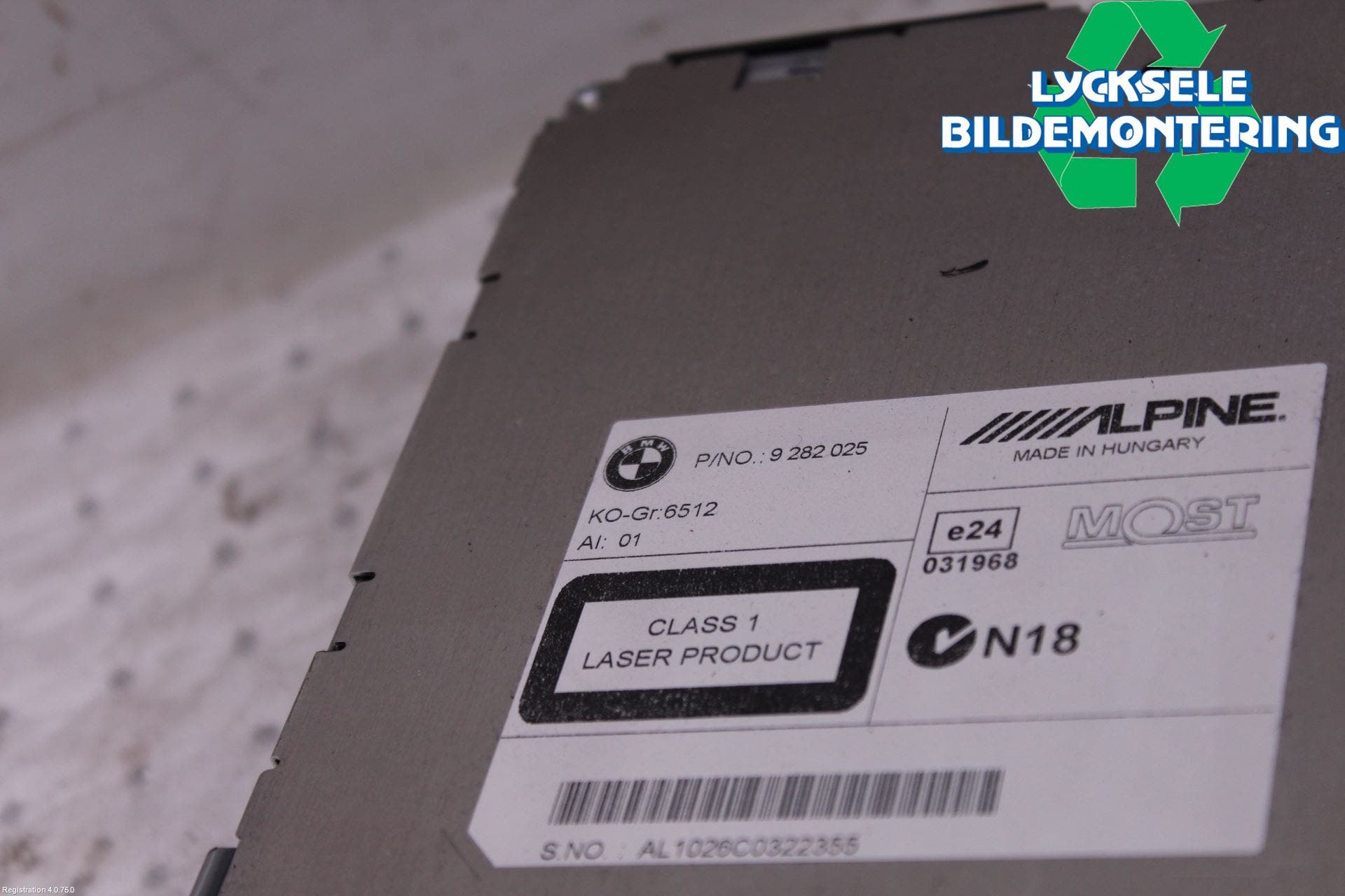 BMW 5 F10/F11/F18 09-17 Cd Radio - Multimediapanel