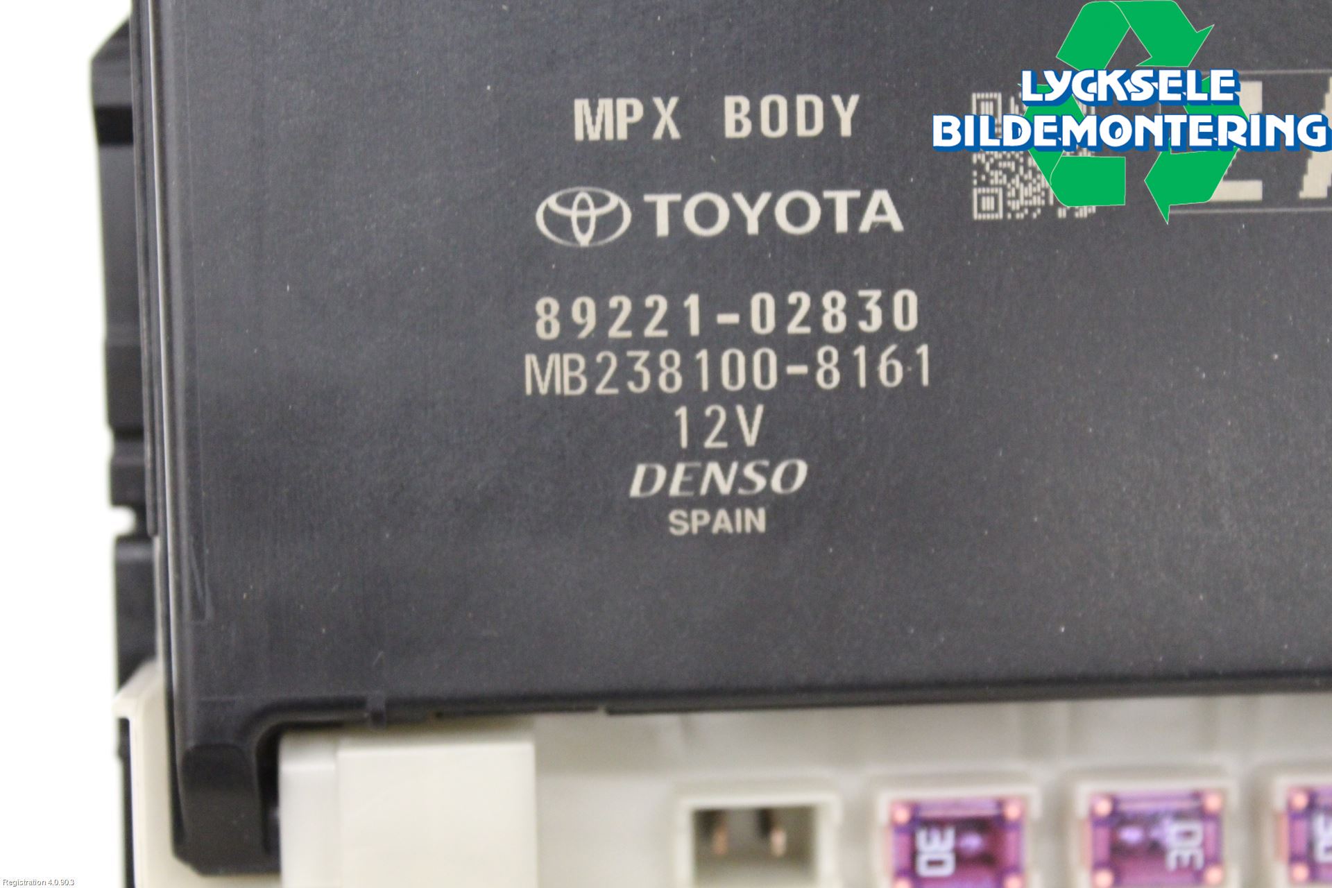 Toyota COROLLA 19- Säkringsdosa-Elcentral