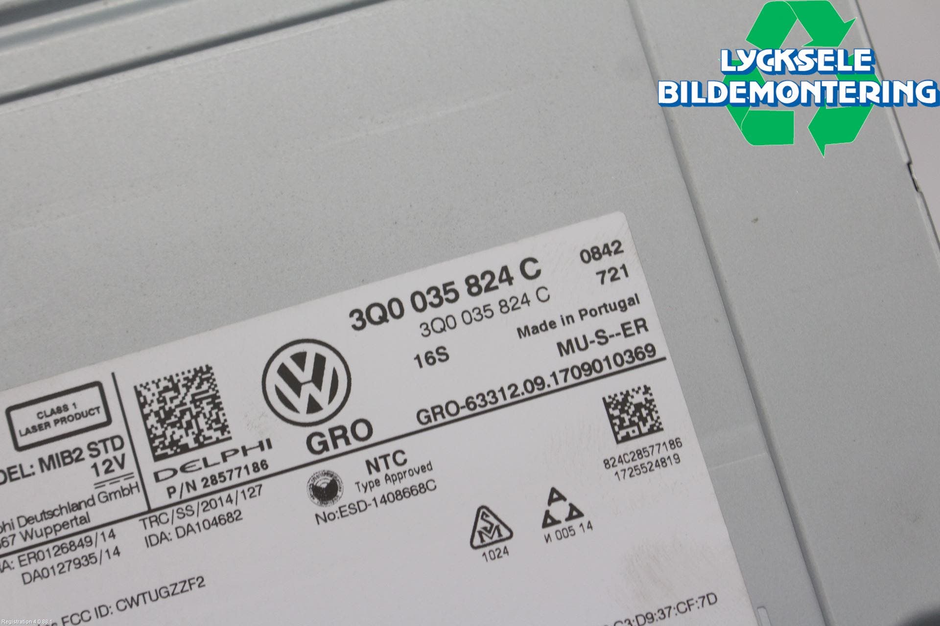 Volkswagen VW TIGUAN 16-24 Cd Radio - Multimediapanel