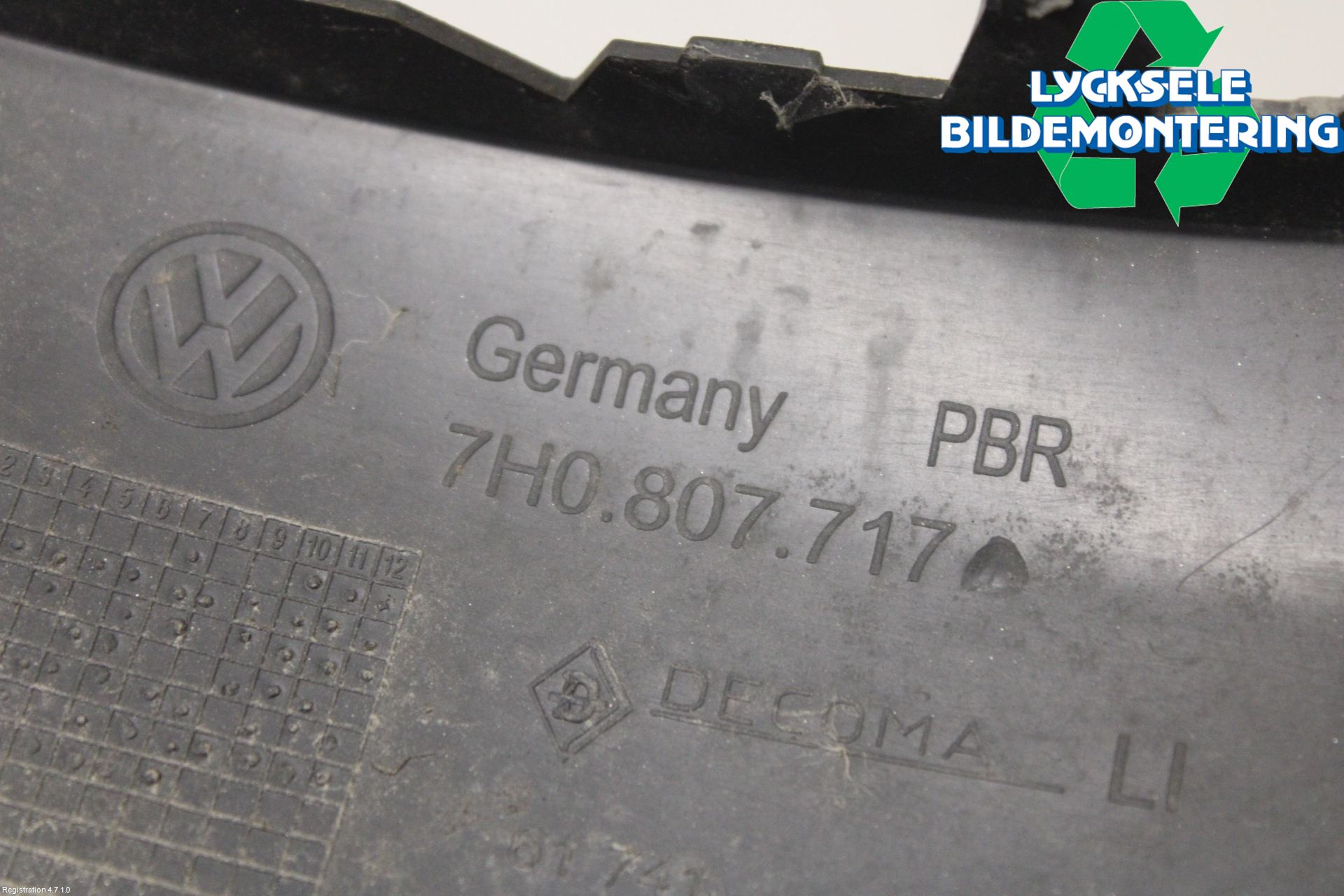 Volkswagen VW TRANSP/CARAVELLE (T5) 04-15 Stötfångarlist Fram