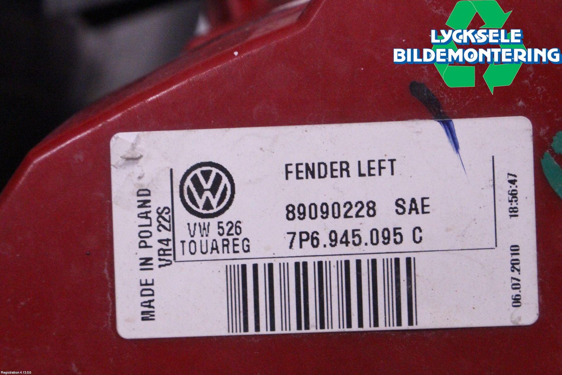 Volkswagen VW TOUAREG 7P 11-18 Bakljus Vänster
