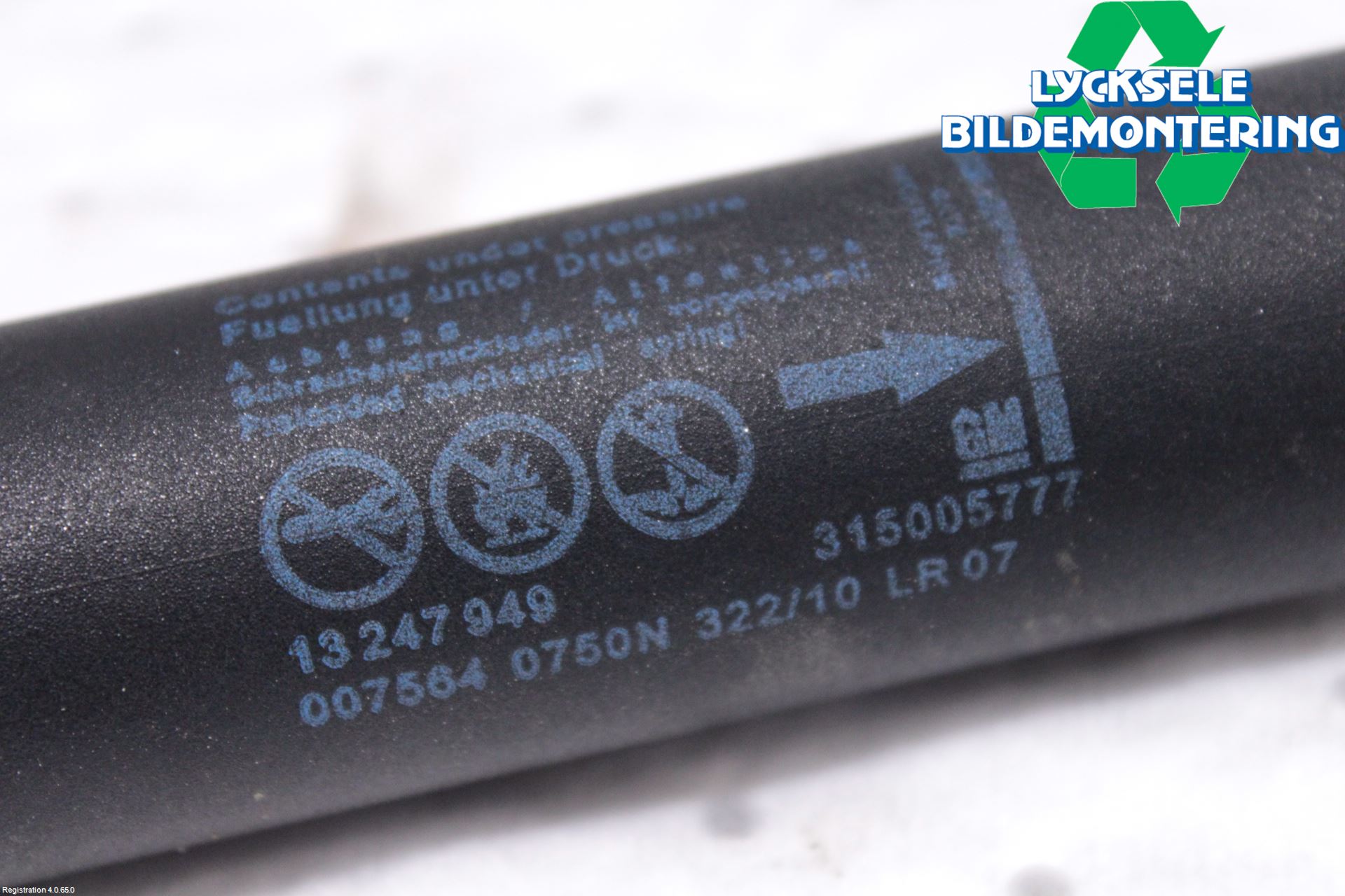 Opel INSIGNIA 09-16 Gasfjäder Baklucka