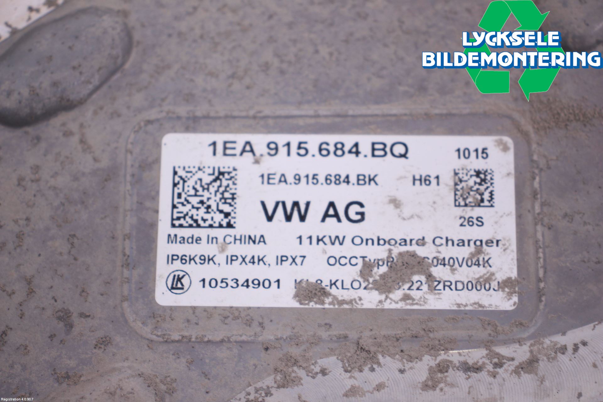 Volkswagen VW ID.4 21- Batteriladdare Högspänning