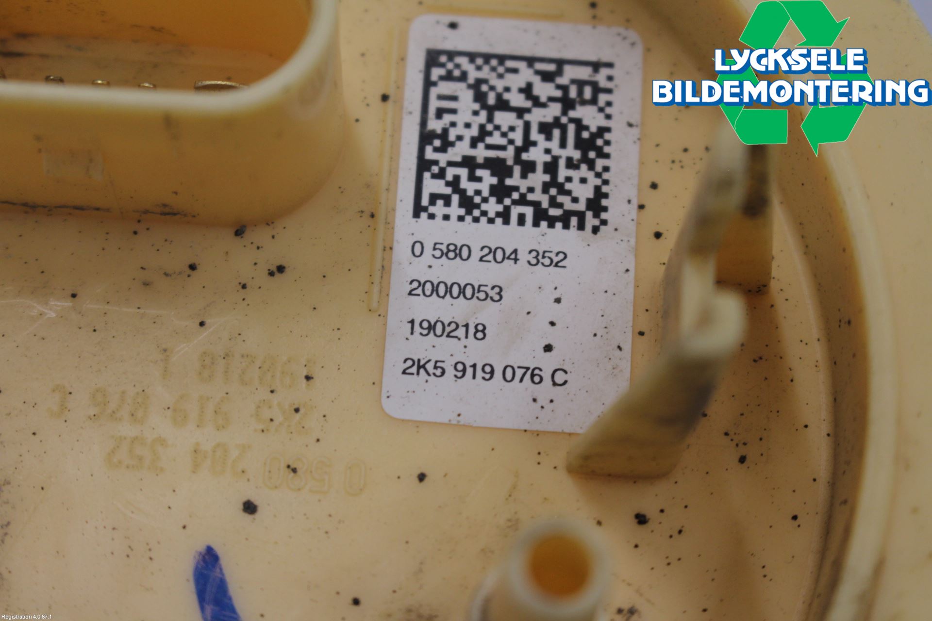 Volkswagen VW CADDY 16-20 Bränslepump El