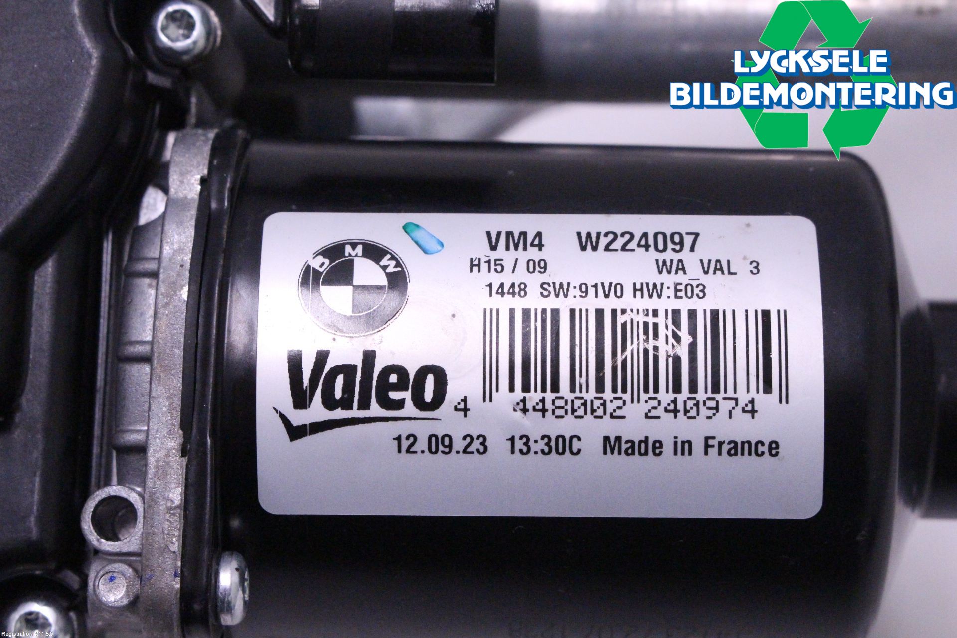 BMW 5 G30/G31/F90 17-23 Torkarmekanism Vindruta