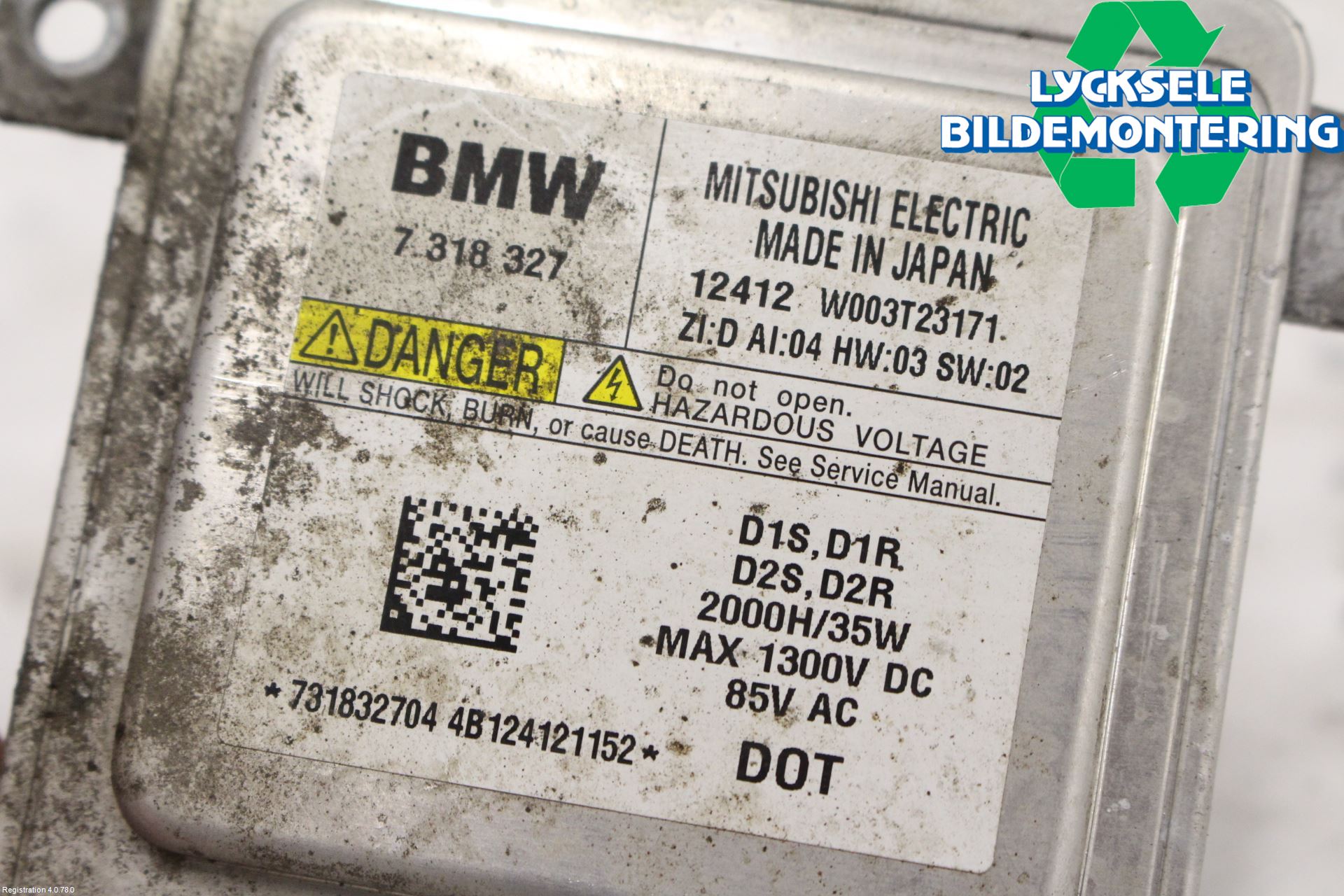 BMW X1 E84 10-15 Styrenhet Strålkastare