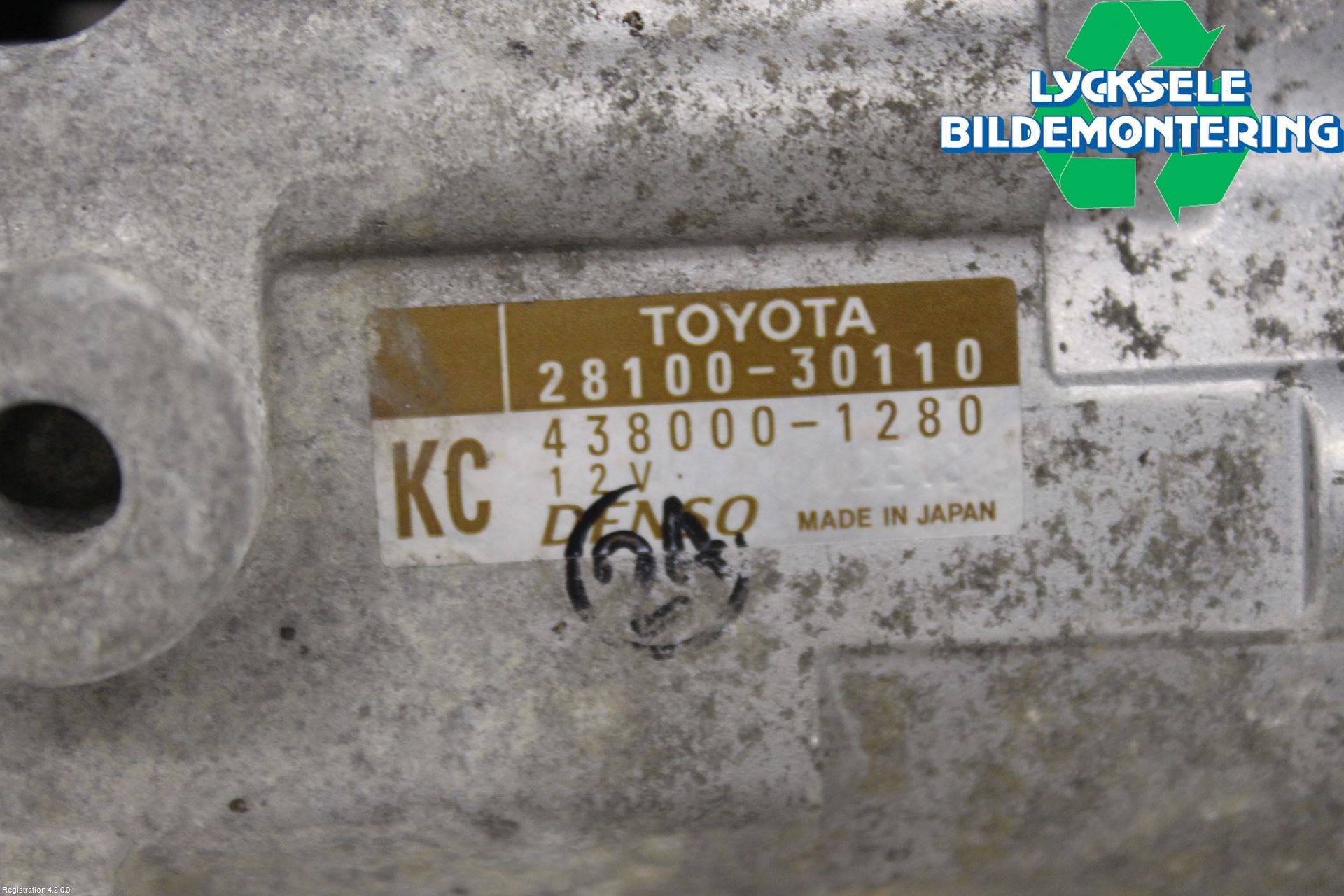 Toyota HILUX 16- Startmotor Diesel