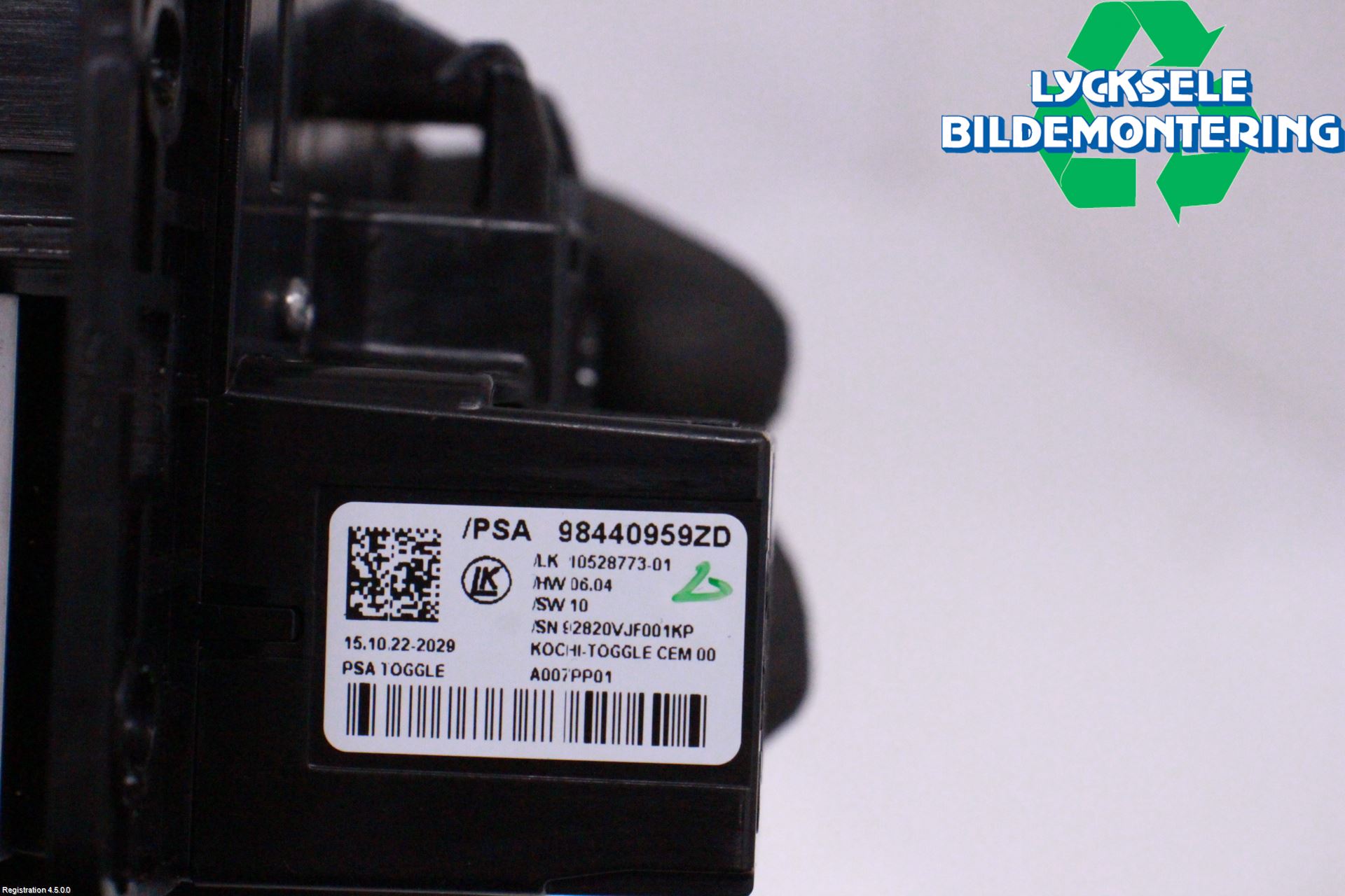 Citroen C5 AIRCROSS 19- Strömställare Växellåda