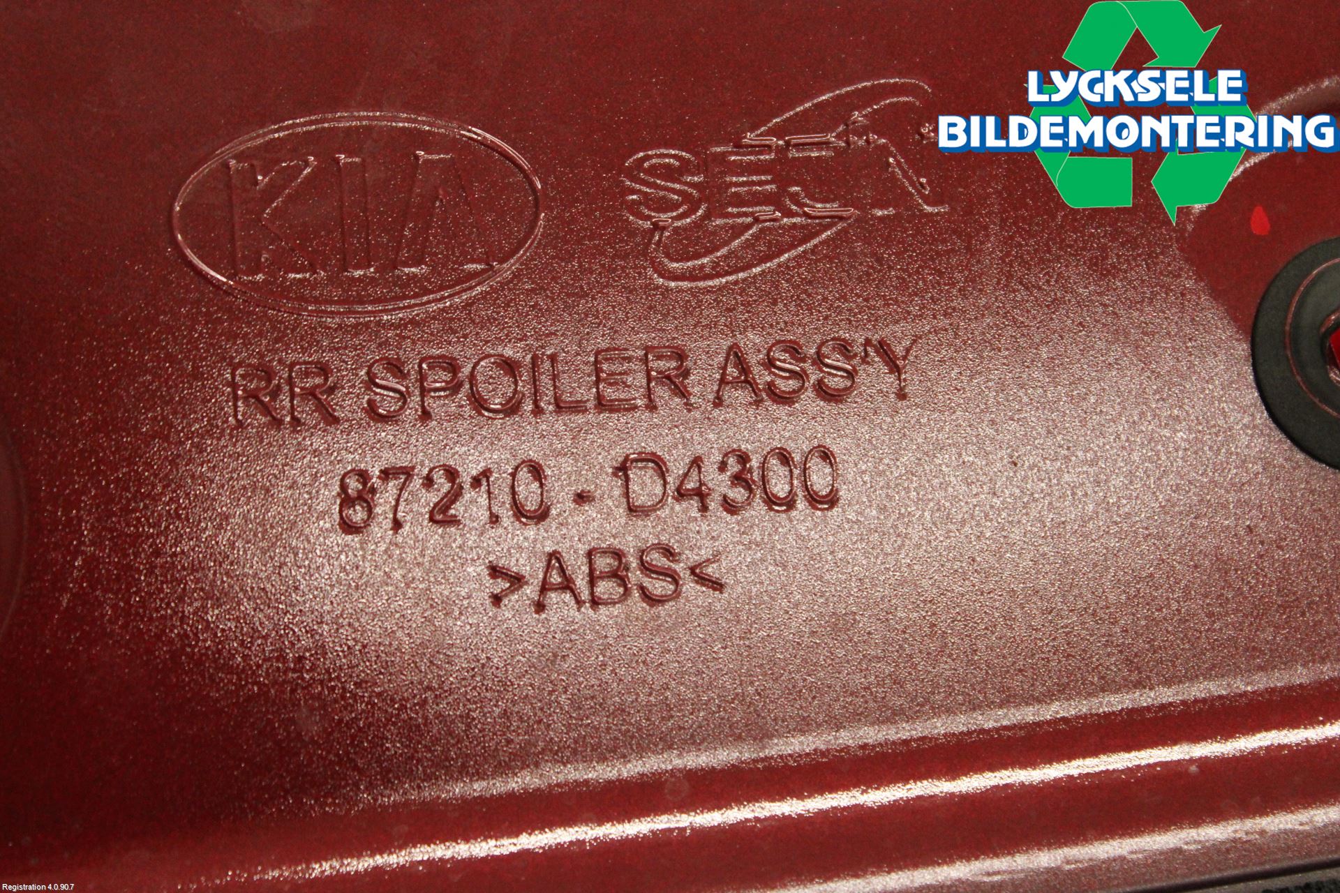 Kia OPTIMA 16-20 Spoiler Baklucka