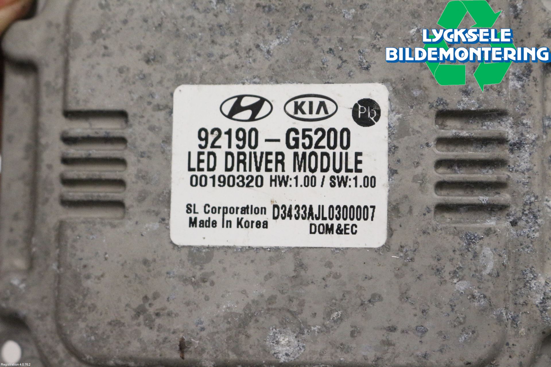 Kia NIRO (DE) 17-22 Styrenhet Strålkastare