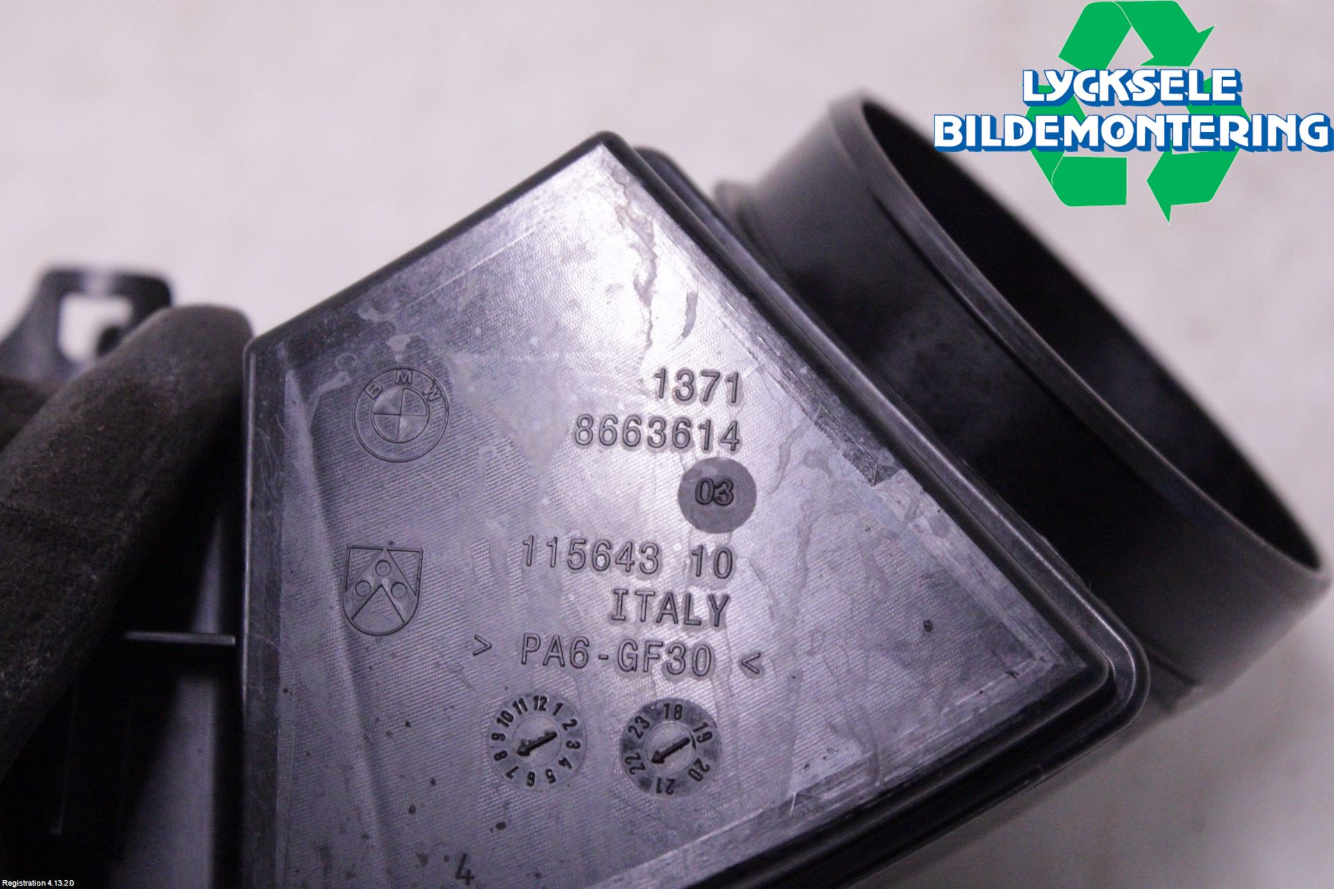 BMW 5 G30/G31/F90 17-23 Förg-Bälg-Rör Mot Luftr