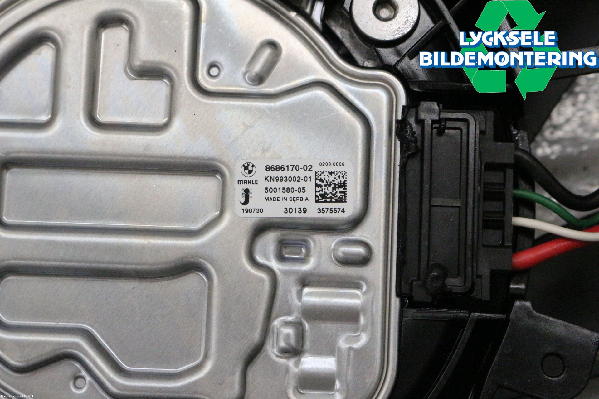 BMW X3 G01 18- Kylfläkt El