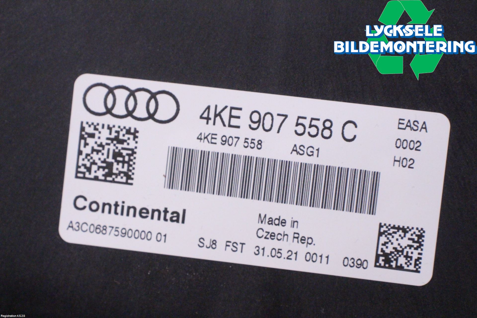 Audi E-TRON, S GE 19- Styrenhet Elmotor