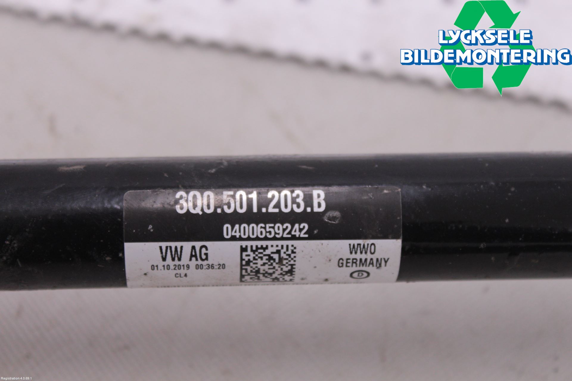 Volkswagen VW TIGUAN 16-24 Drivaxel Bak Vänster
