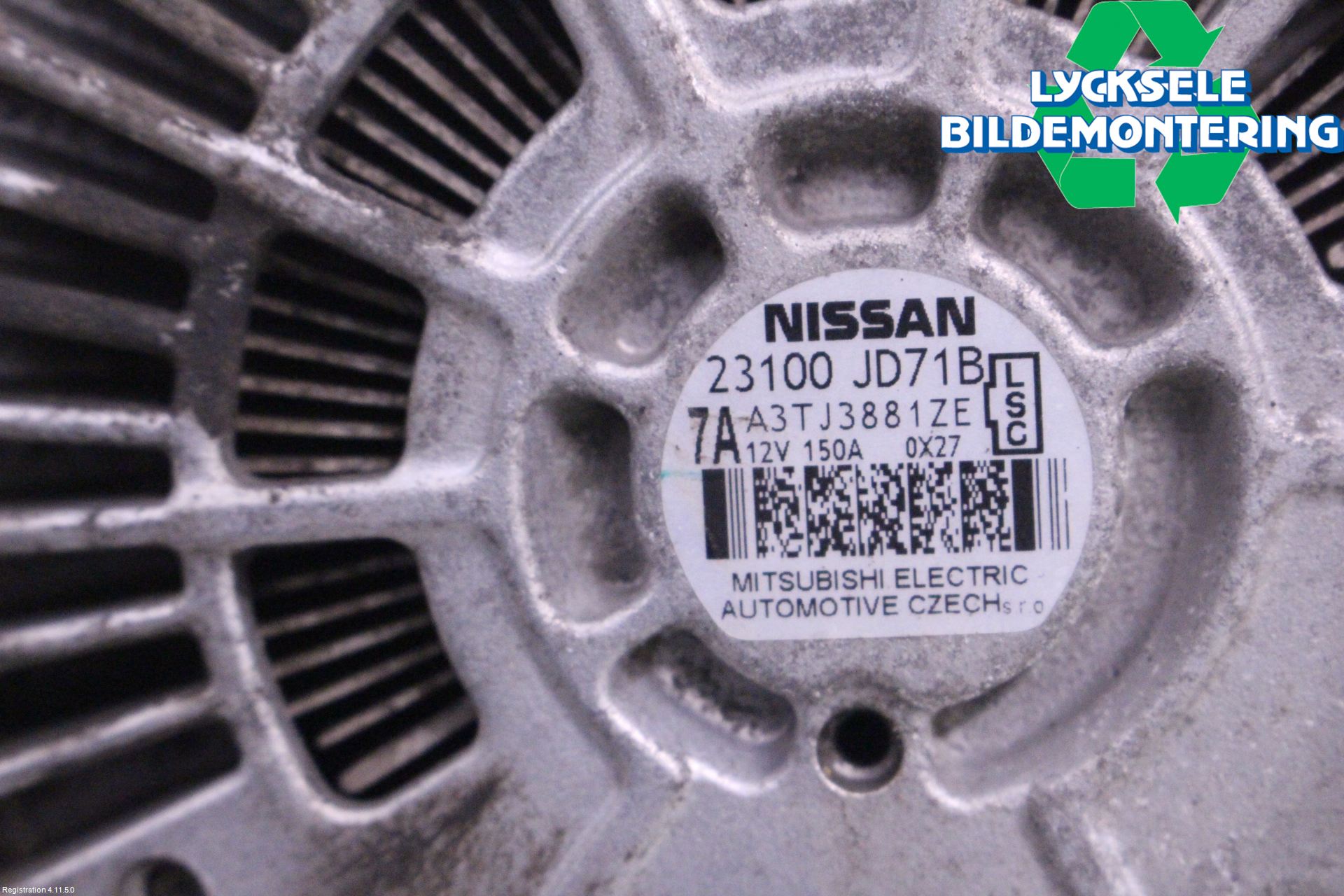 Nissan QASHQAI 10-14 Generator