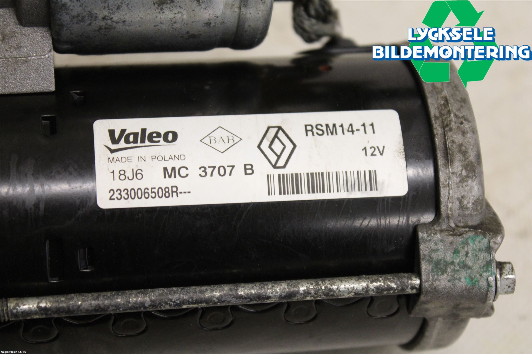 Dacia DUSTER 10-17 Startmotor Diesel