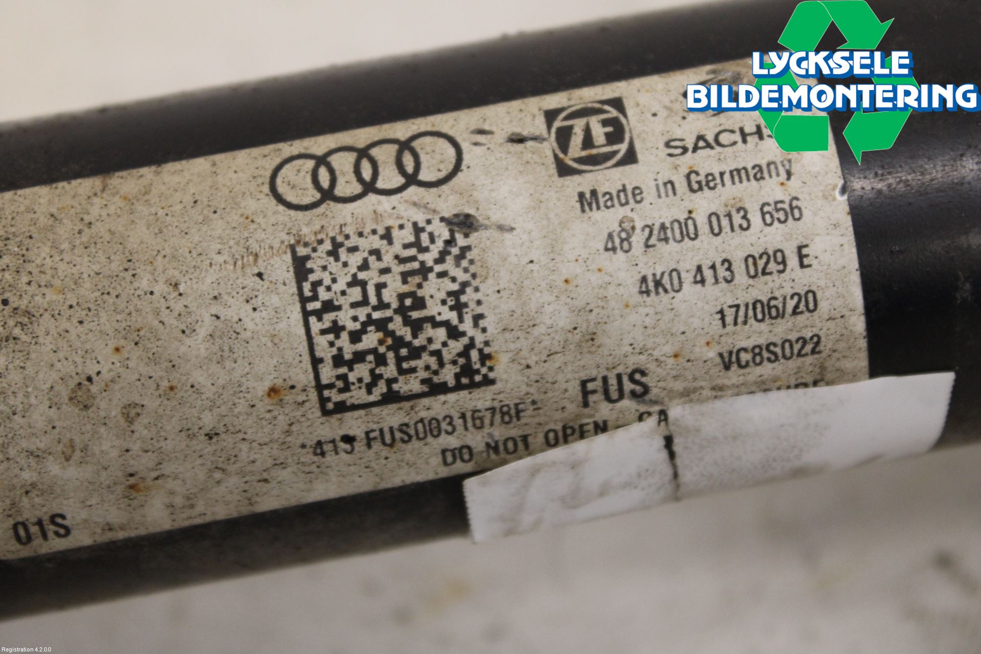 Audi A7 Sportback 4K 18- Fjäderben Fram Vänster