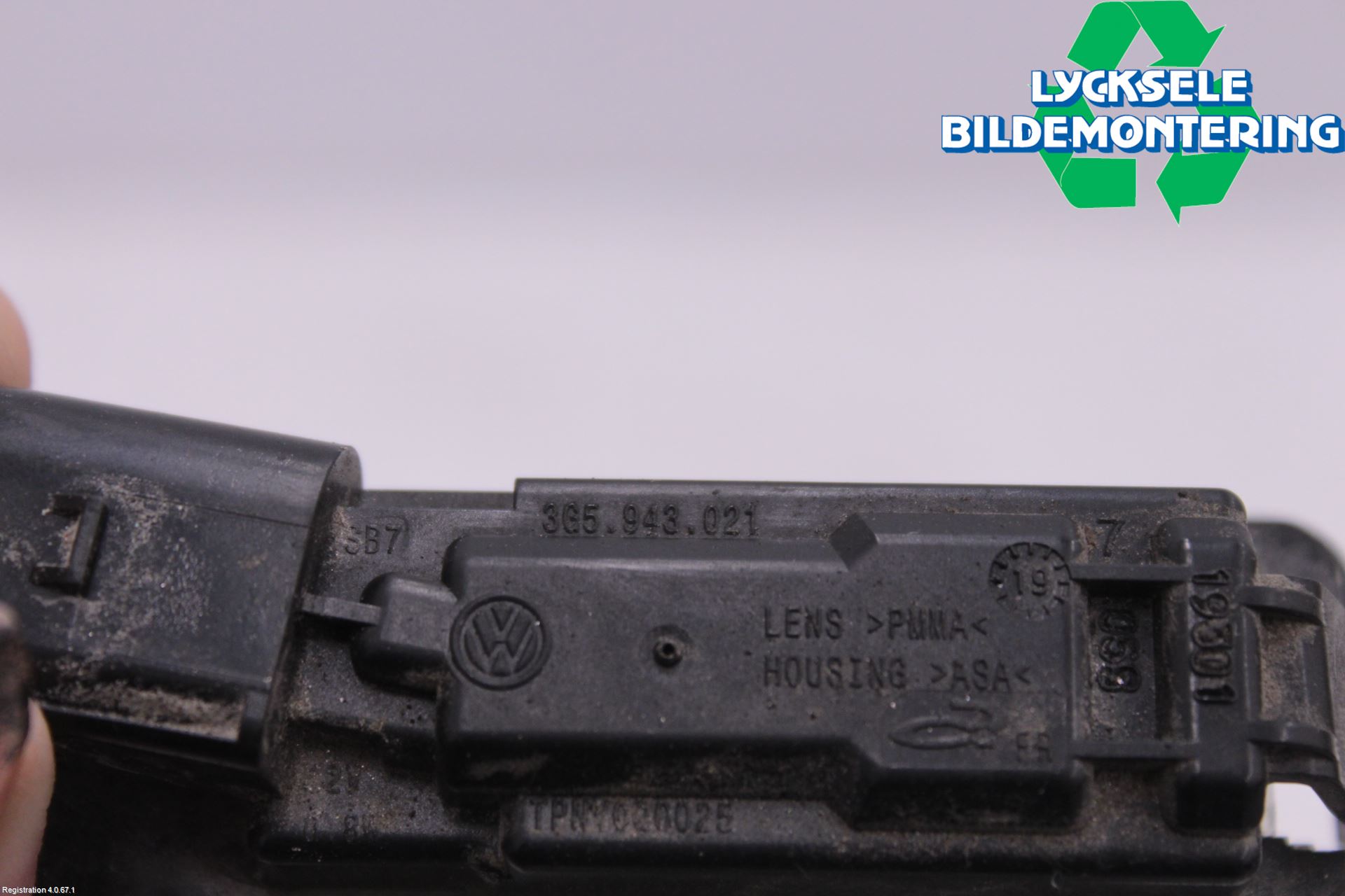 Volkswagen VW ARTEON 17- Skylt Belysning