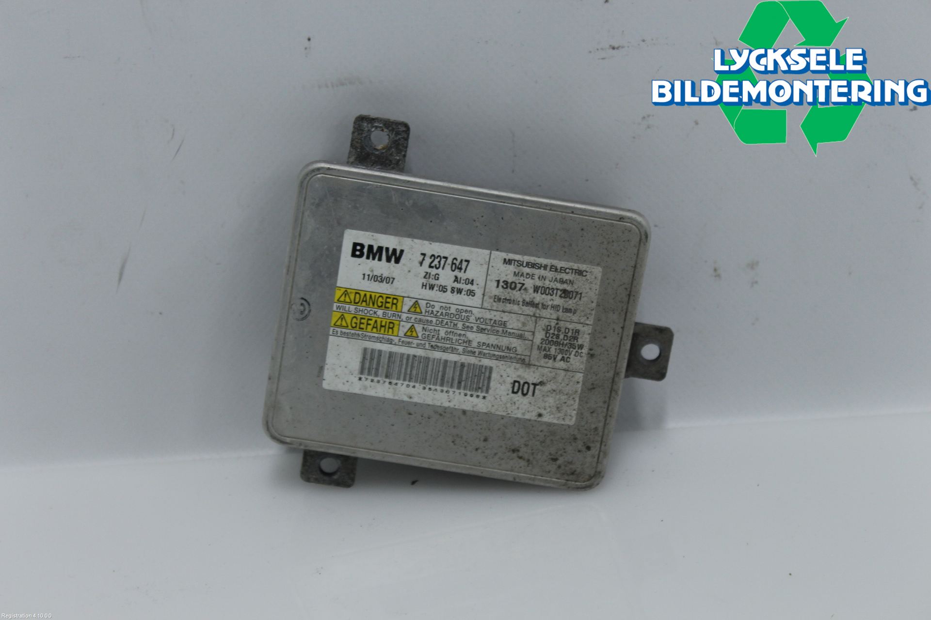 BMW X1 E84 10-15 Styrenhet Strålkastare