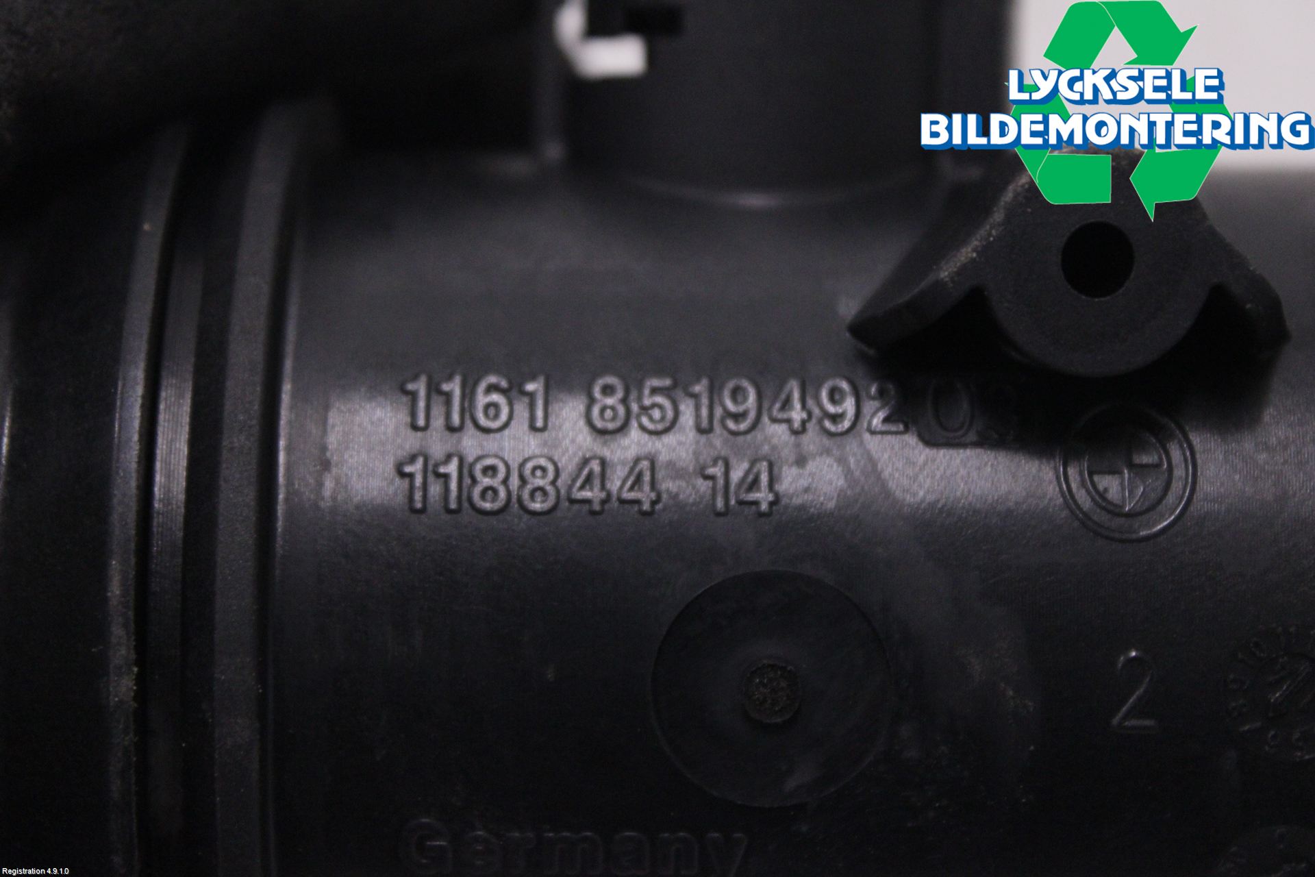 BMW 5 F10/F11/F18 09-17 Laddluft-Intercoolerrör