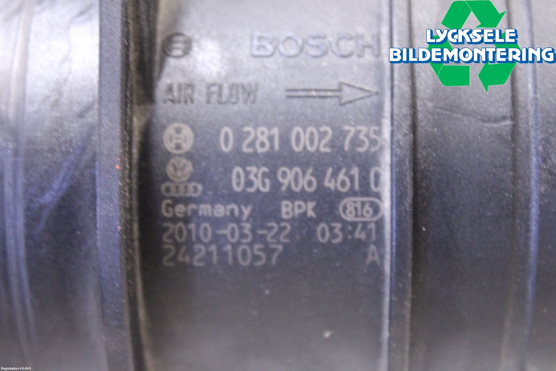 Audi A4/S4 08-11 Injluftmassamätare