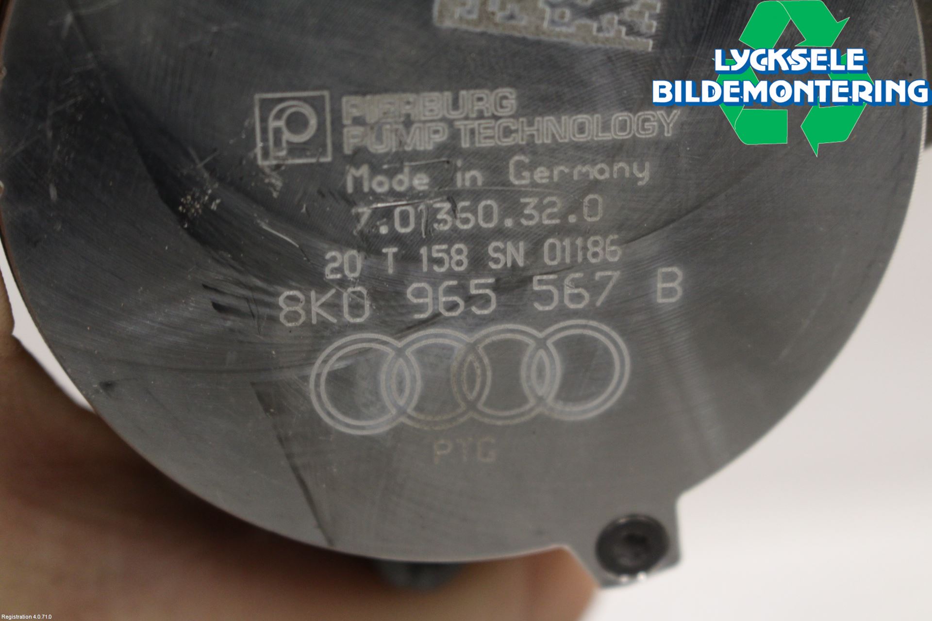 Audi A7 Sportback 4K 18- Värme Cirkulationspump