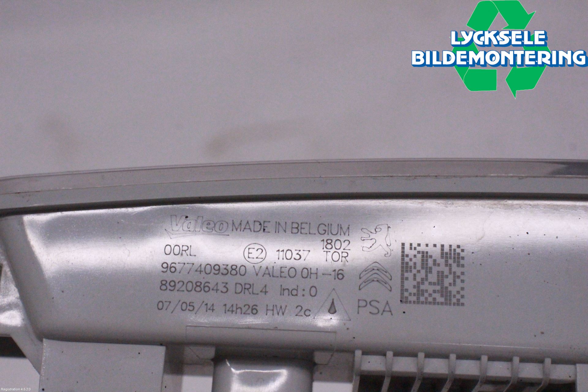 Citroen BERLINGO 08-18 Positionsljus Fram Hö