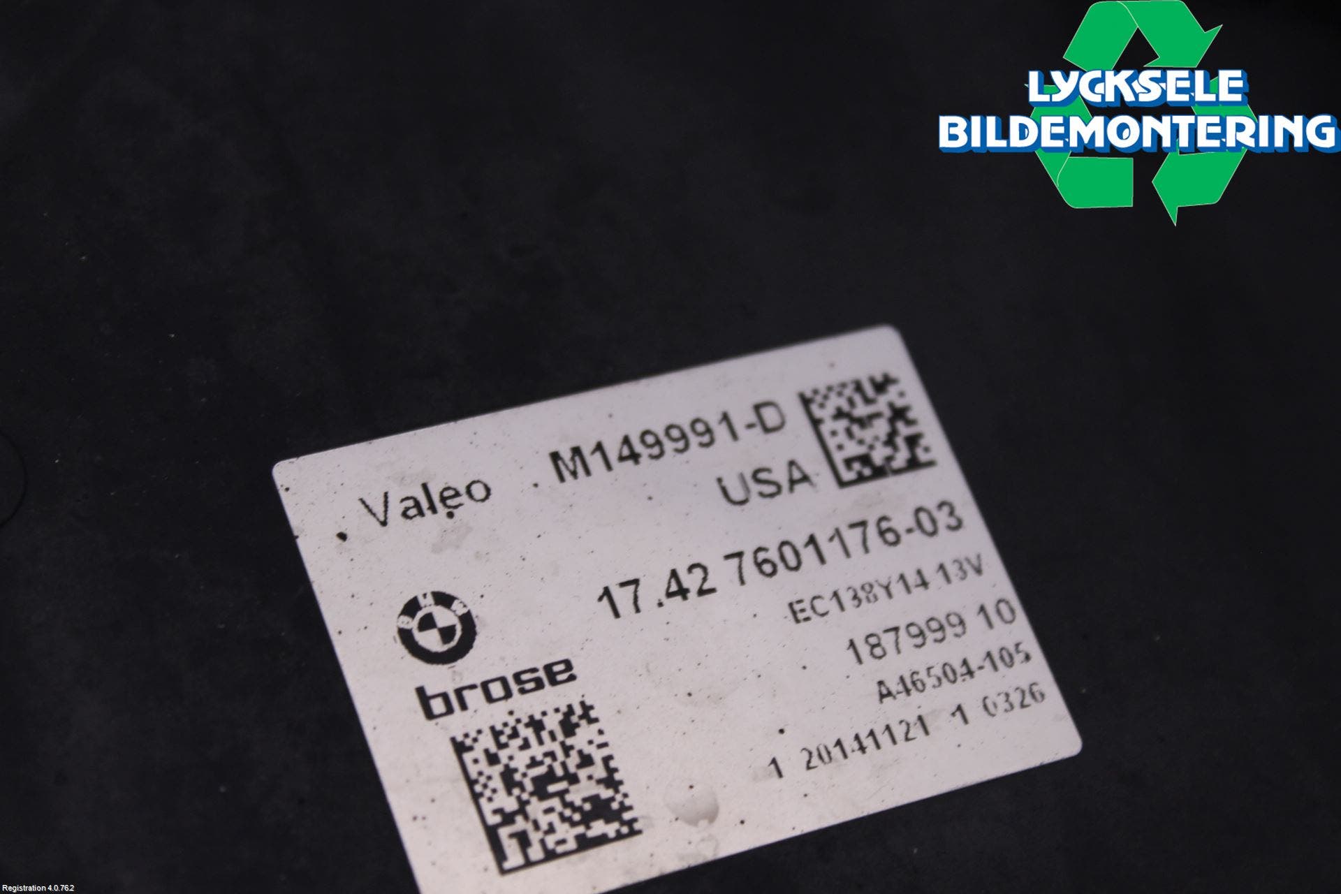 BMW X3 F25 10-17 Kylfläkt El