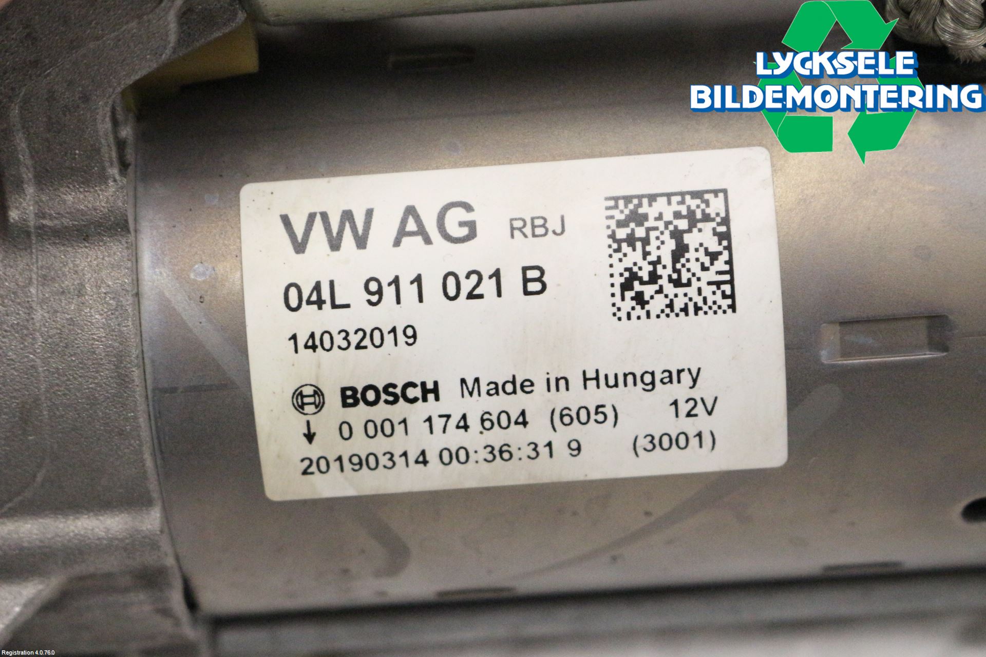 Audi A6 F2/C8 19- Startmotor Diesel