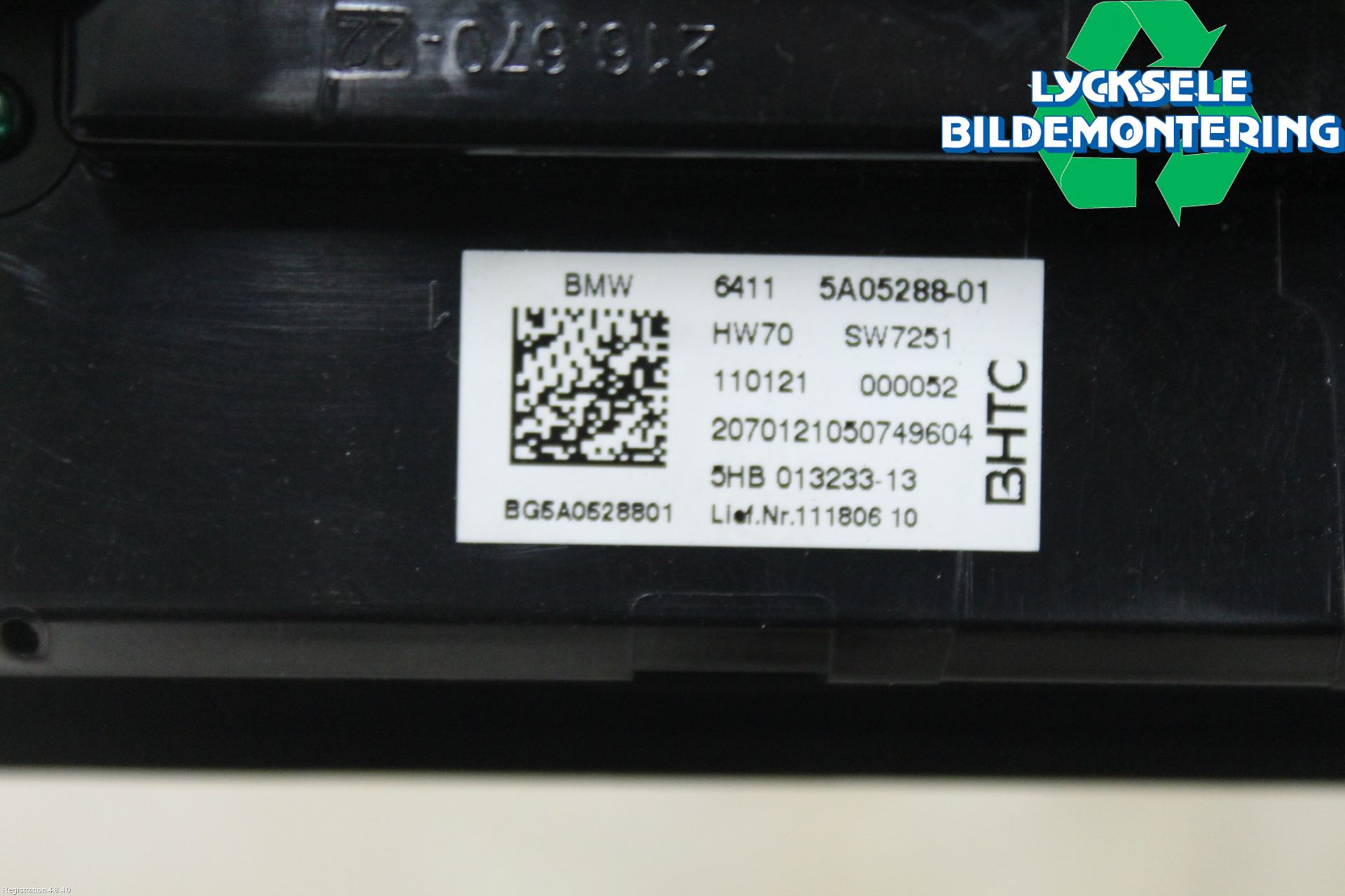 BMW X7 G07 19- Ac Styrenhet Ac Manöveren