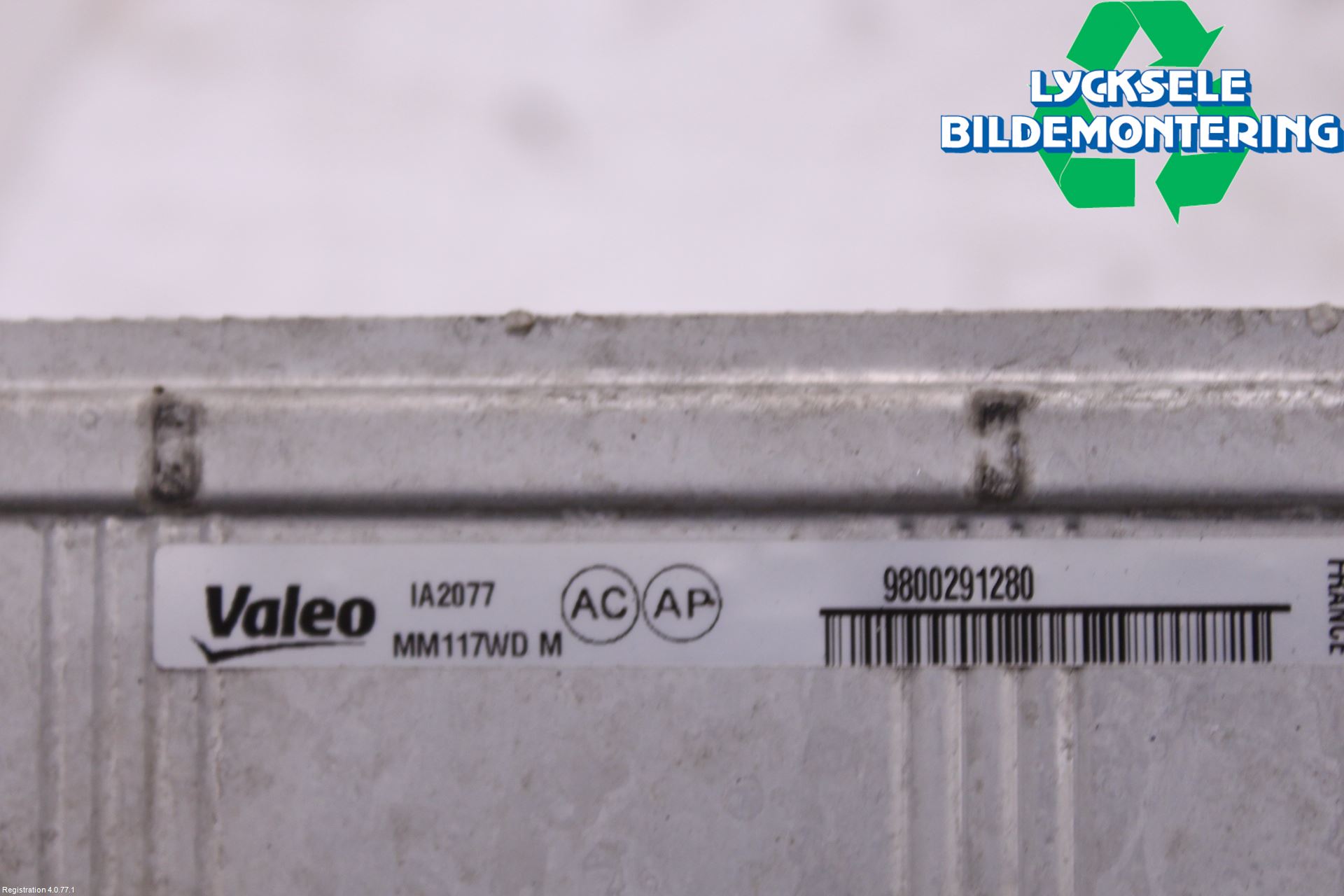 Peugeot PARTNER 16-18 Laddluft-Intercooler Kyl