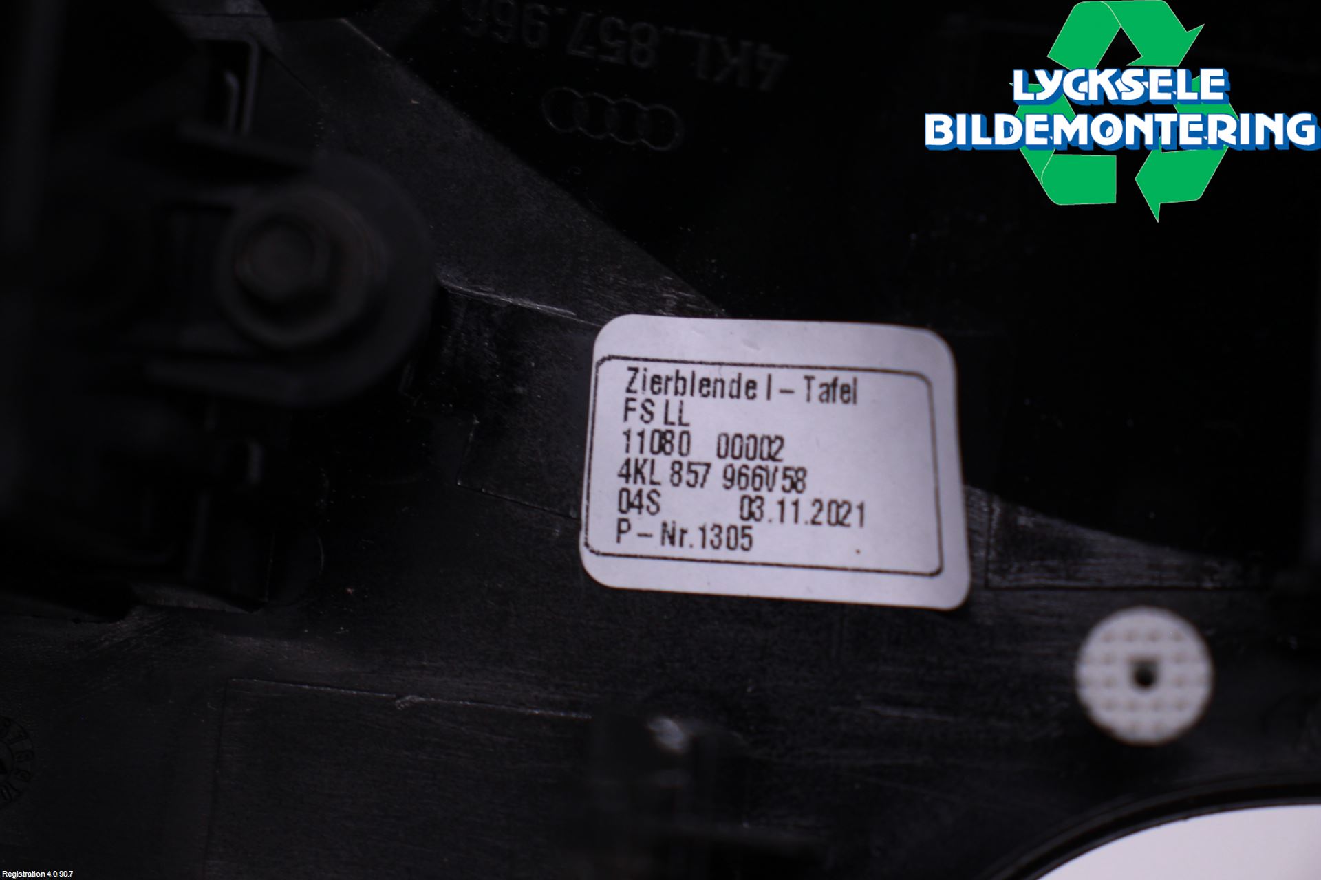 Audi E-TRON, S GE 19- Strömställare Ljus