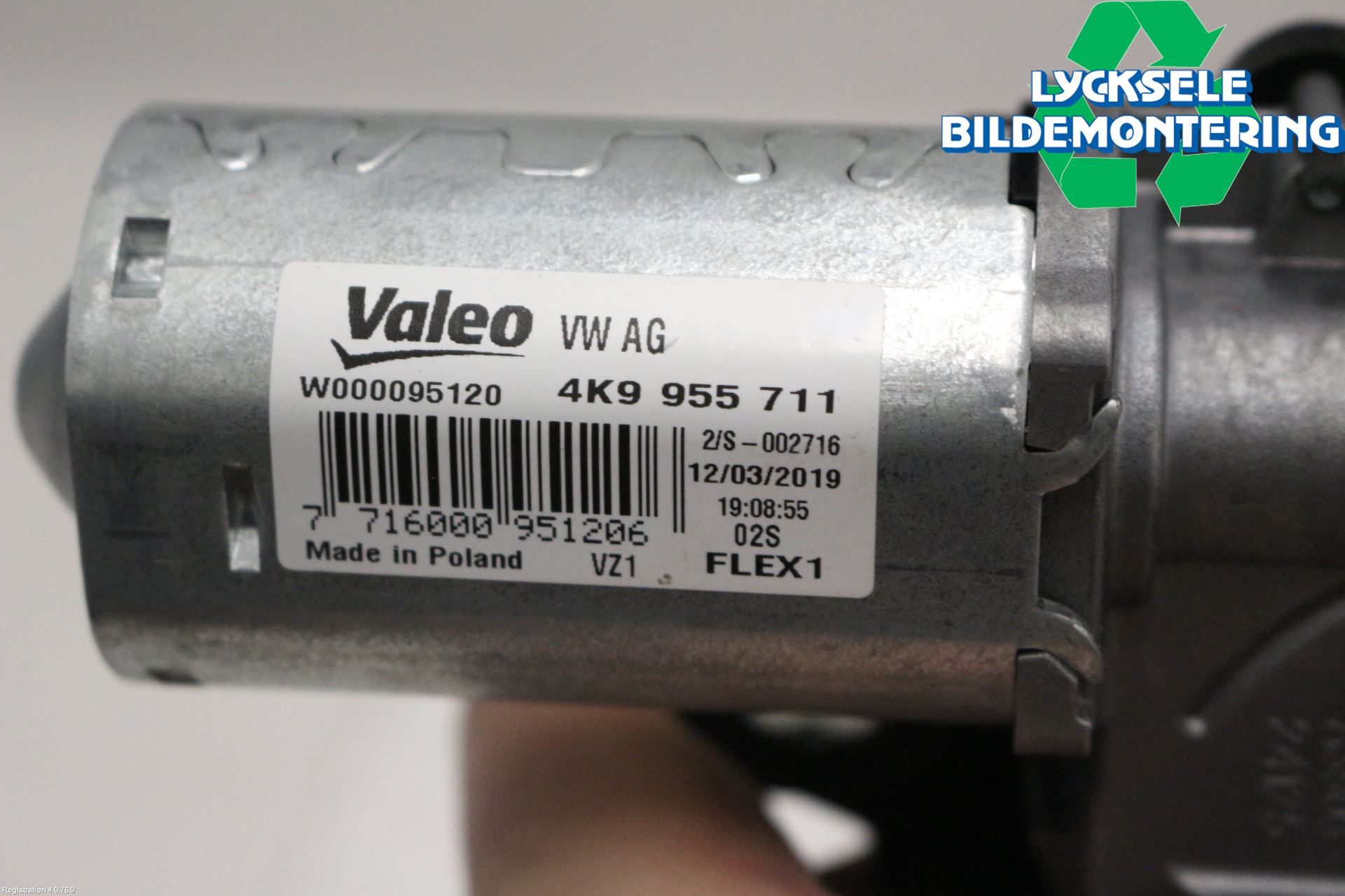 Audi A6 F2/C8 19- Torkarmotor Baklucka