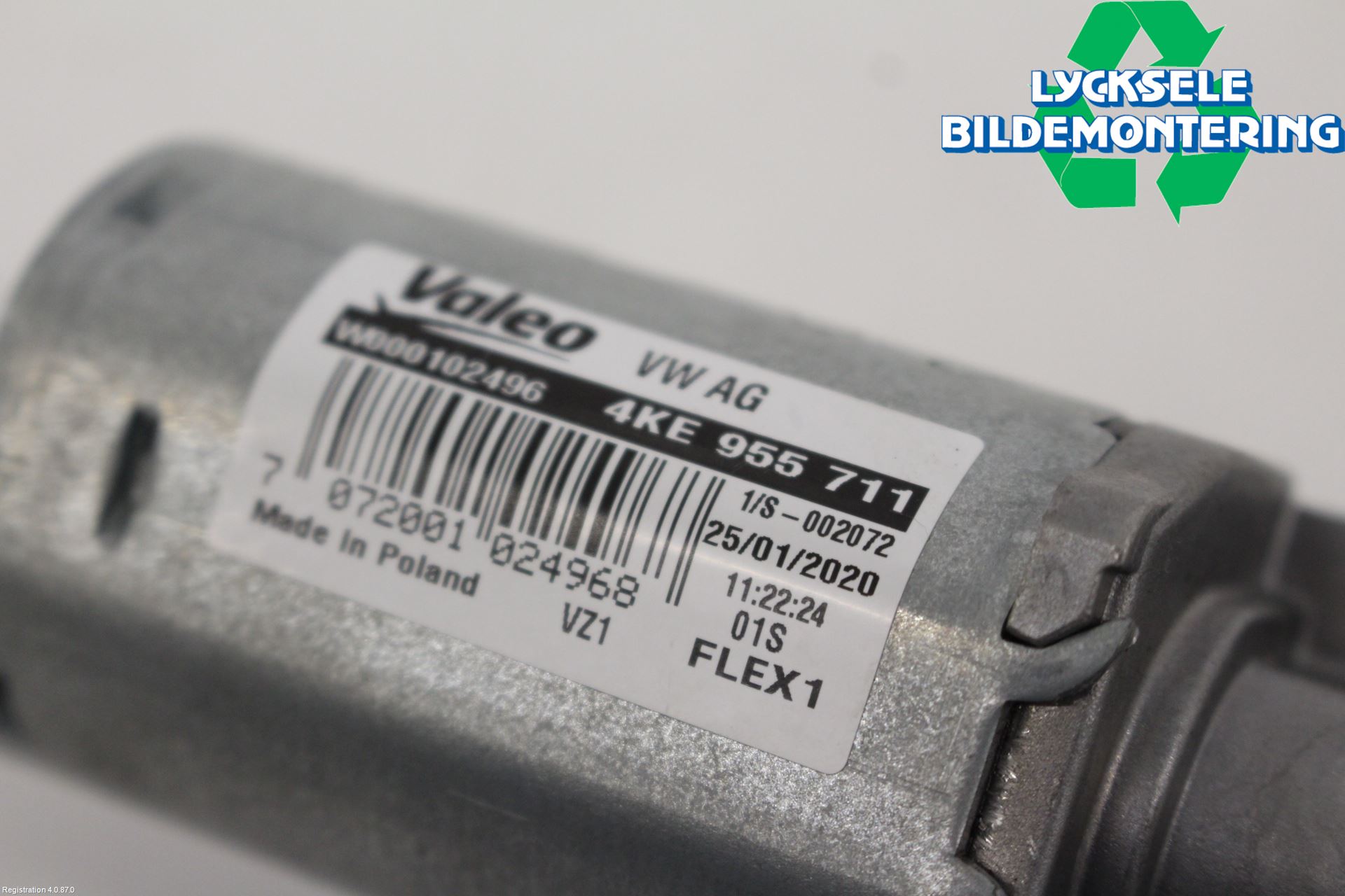 Audi E-TRON, S GE 19- Torkarmotor Baklucka