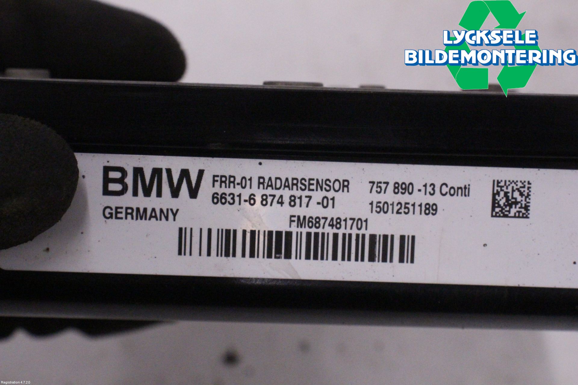 BMW 5 F10/F11/F18 09-17 Sensor Aktivt Kollisionsskydd