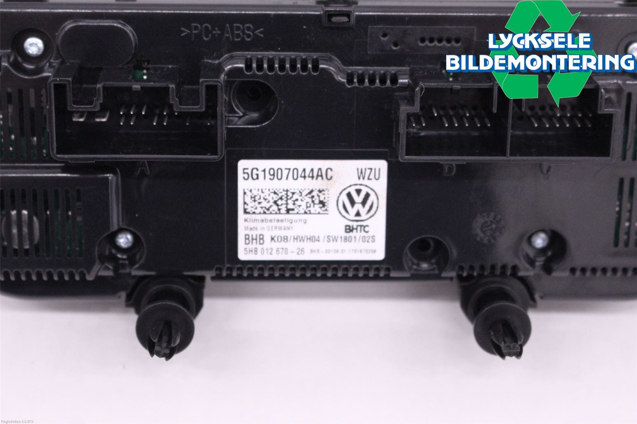 Volkswagen VW GOLF / E-GOLF VII 13-20 Ac Styrenhet Ac Manöveren