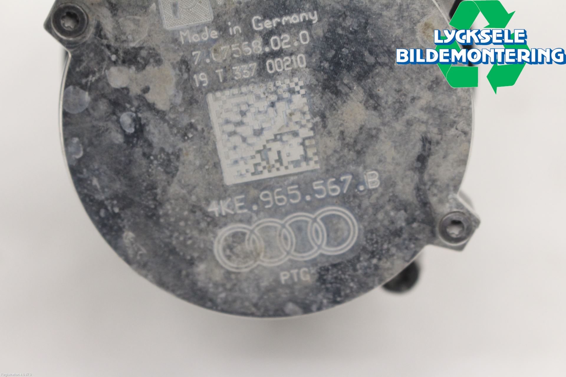 Audi E-TRON, S GE 19- Vattenpump