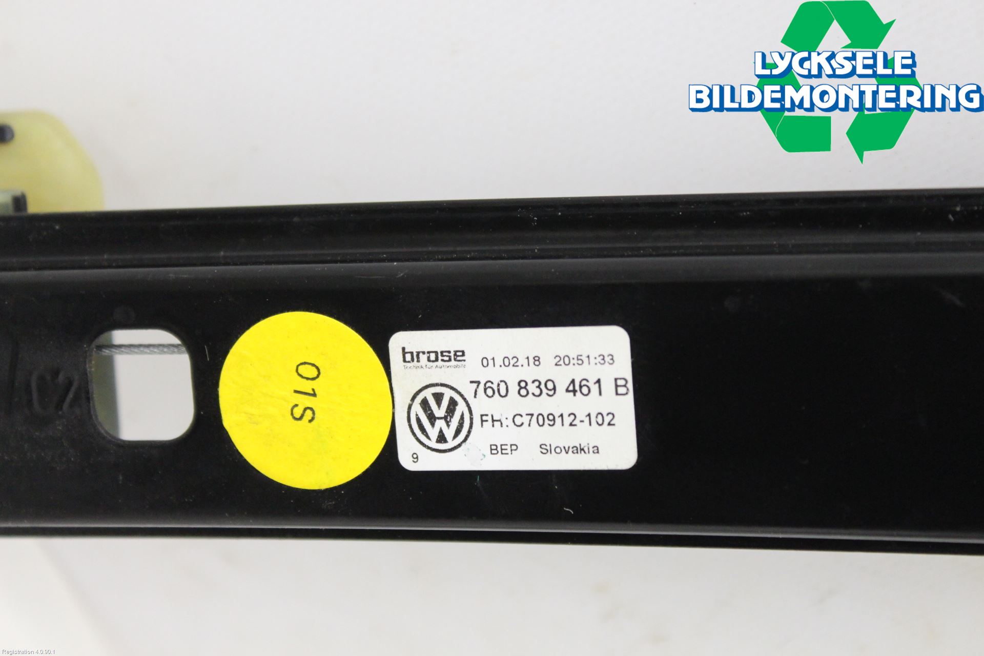 Volkswagen VW TOUAREG CR 18- Fönsterhissmekanism