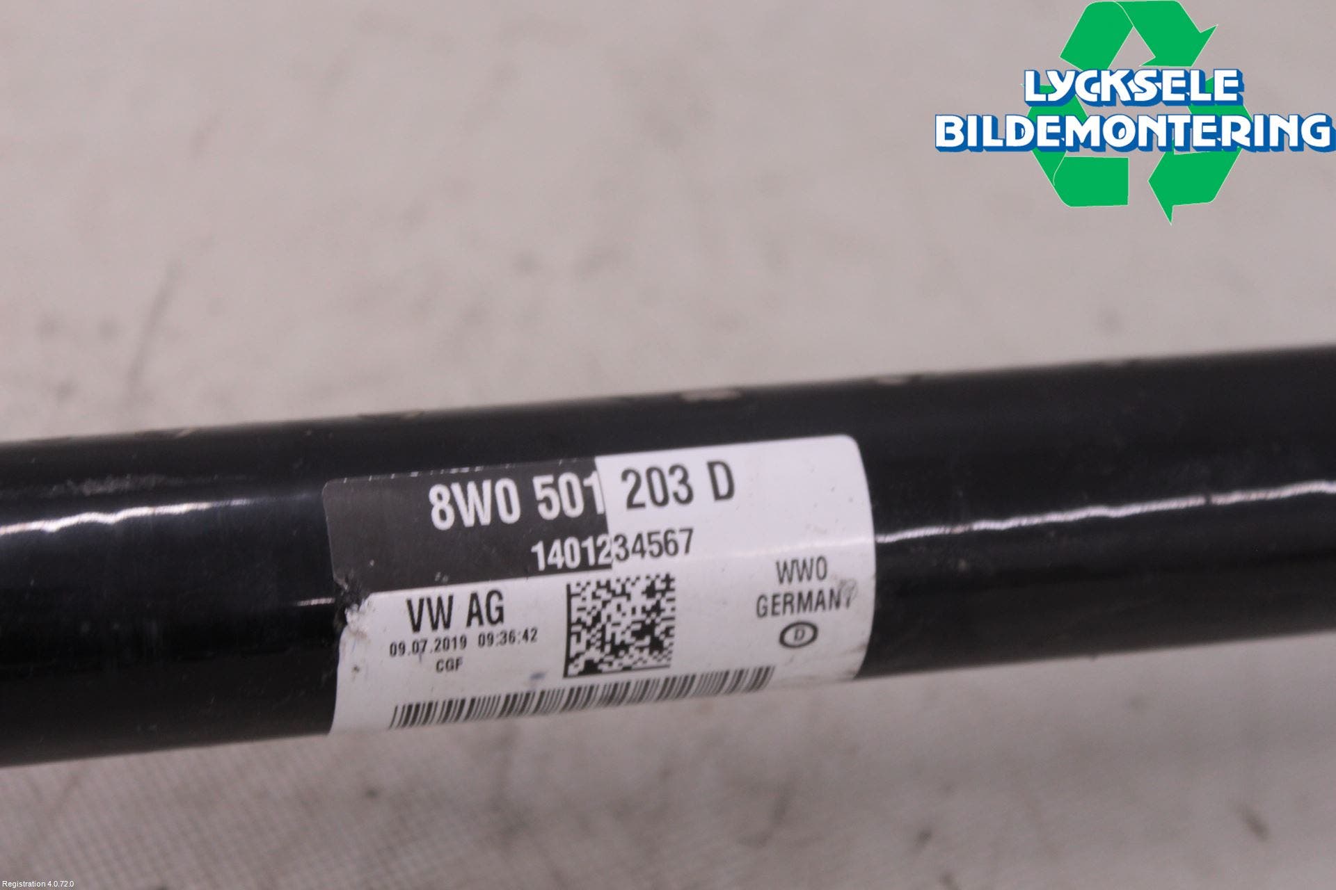 Audi A4/S4 B9 20- Drivaxel Bak Höger