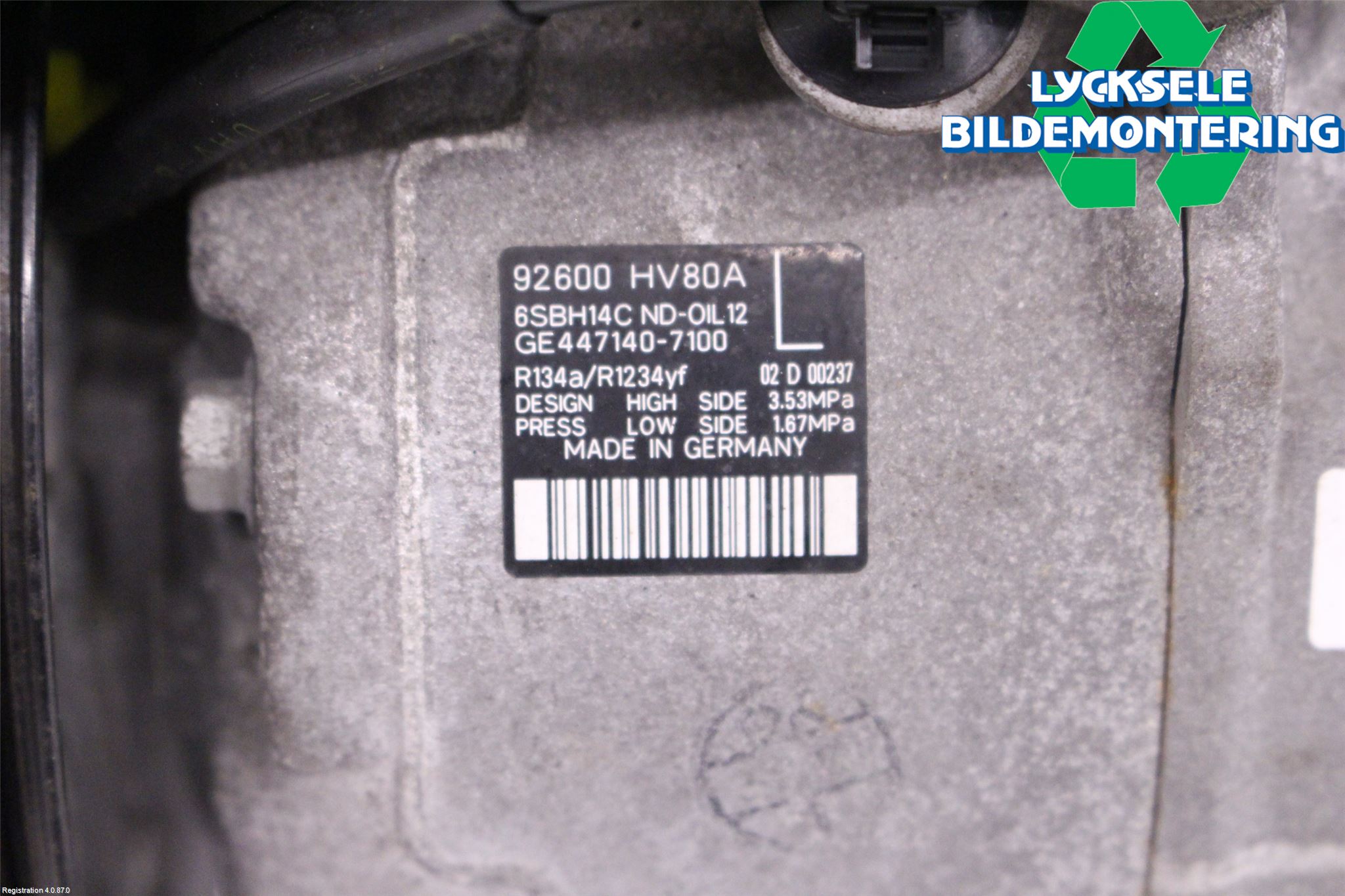 Nissan QASHQAI 17-21 Ac Kompressor