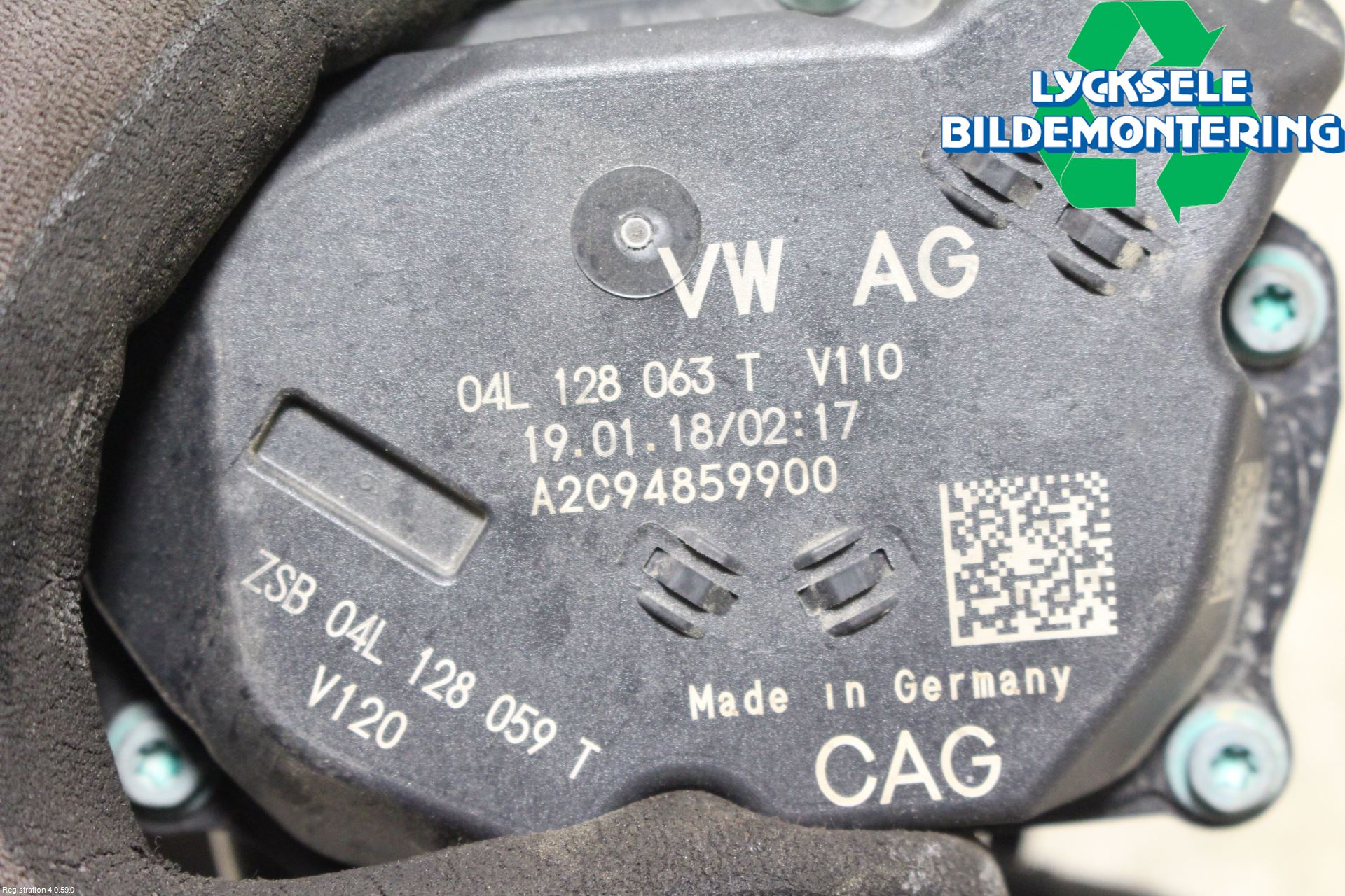 Volkswagen VW GOLF / E-GOLF VII 13-20 Injspjällhus