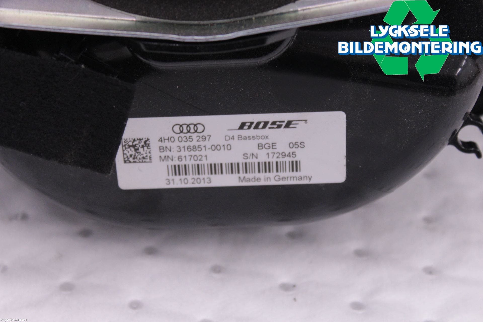 Audi A8/S8 4H 10-17 Högtalare