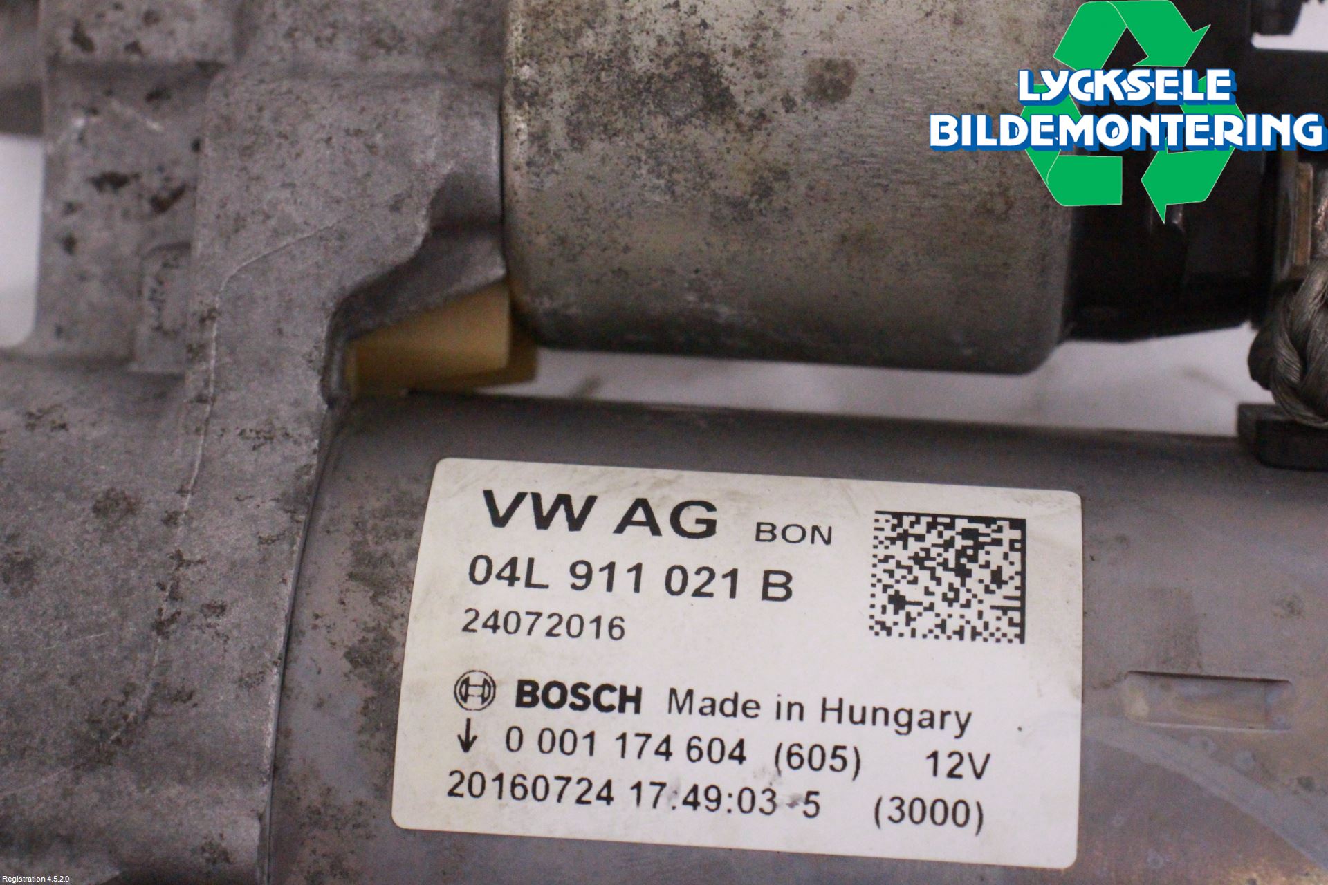 Audi A4/S4 B9 16-19 Startmotor Diesel